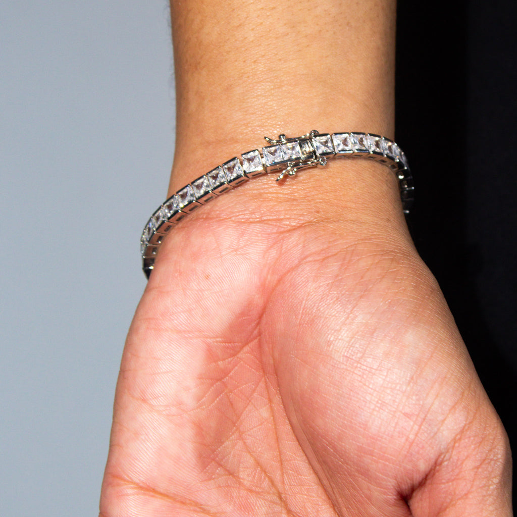 Square Tennis Bracelet