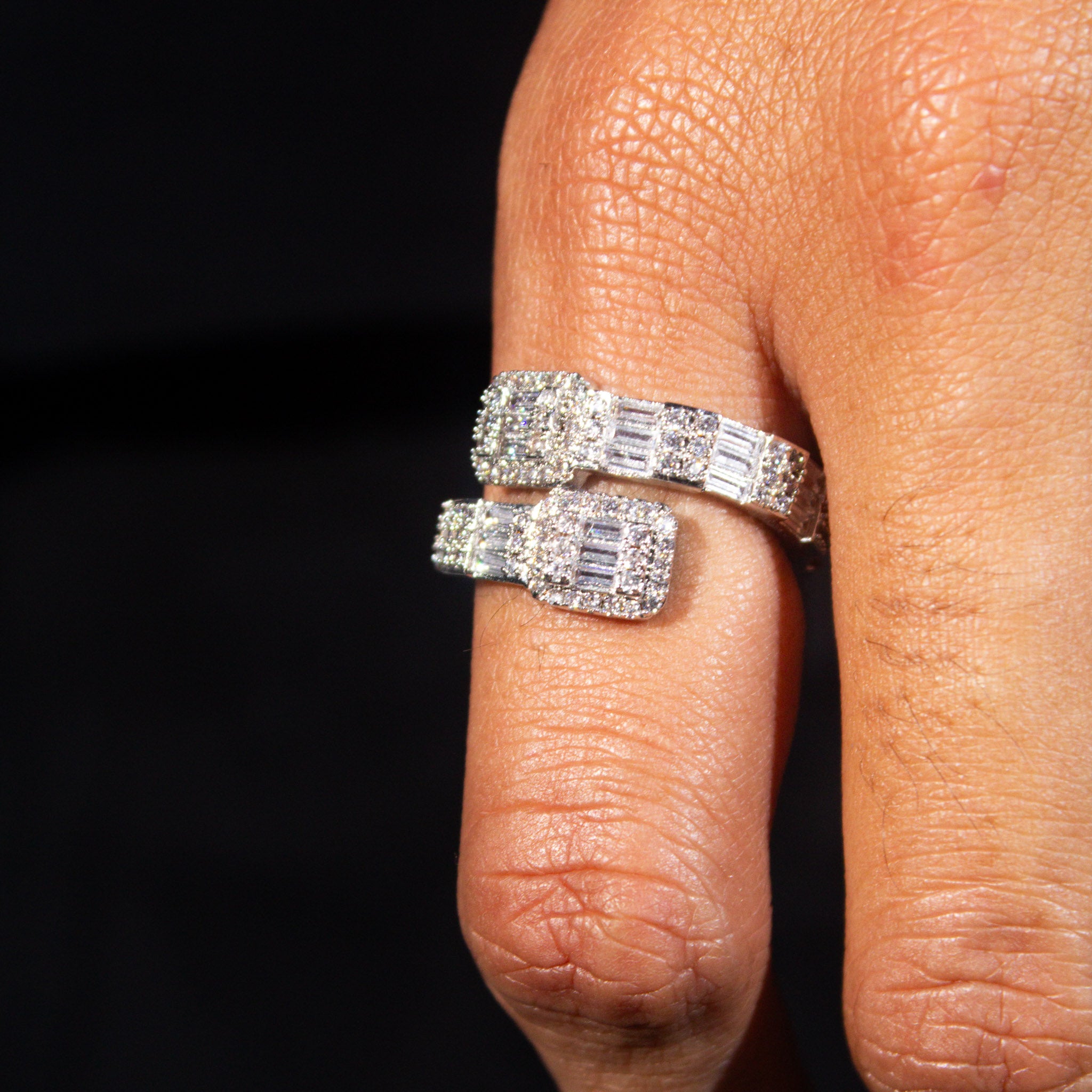 Clustered Baguette Ring