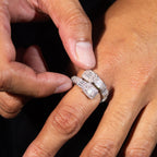 Clustered Baguette Ring