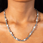 Blue and Opal Gemstone Chain