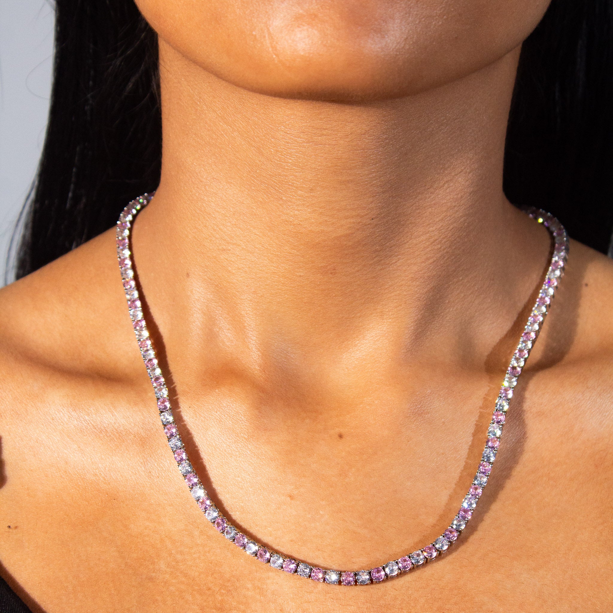 Pink Pop Tennis Chain