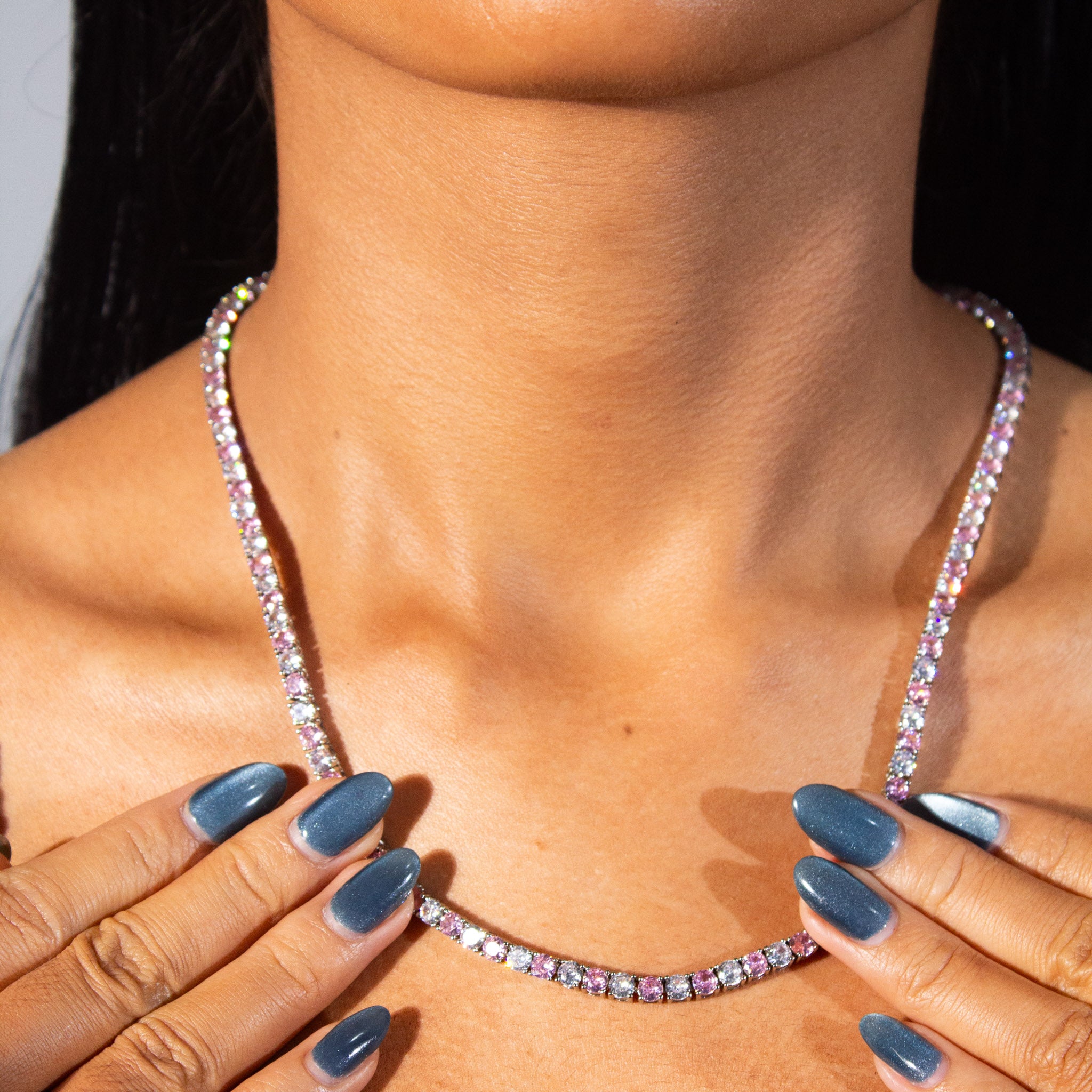 Pink Pop Tennis Chain