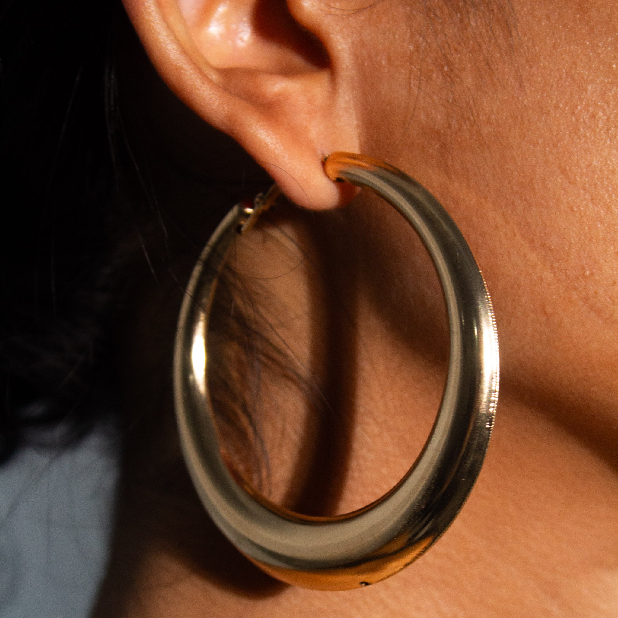 Boujee Hoop Earrings - Rose Gold