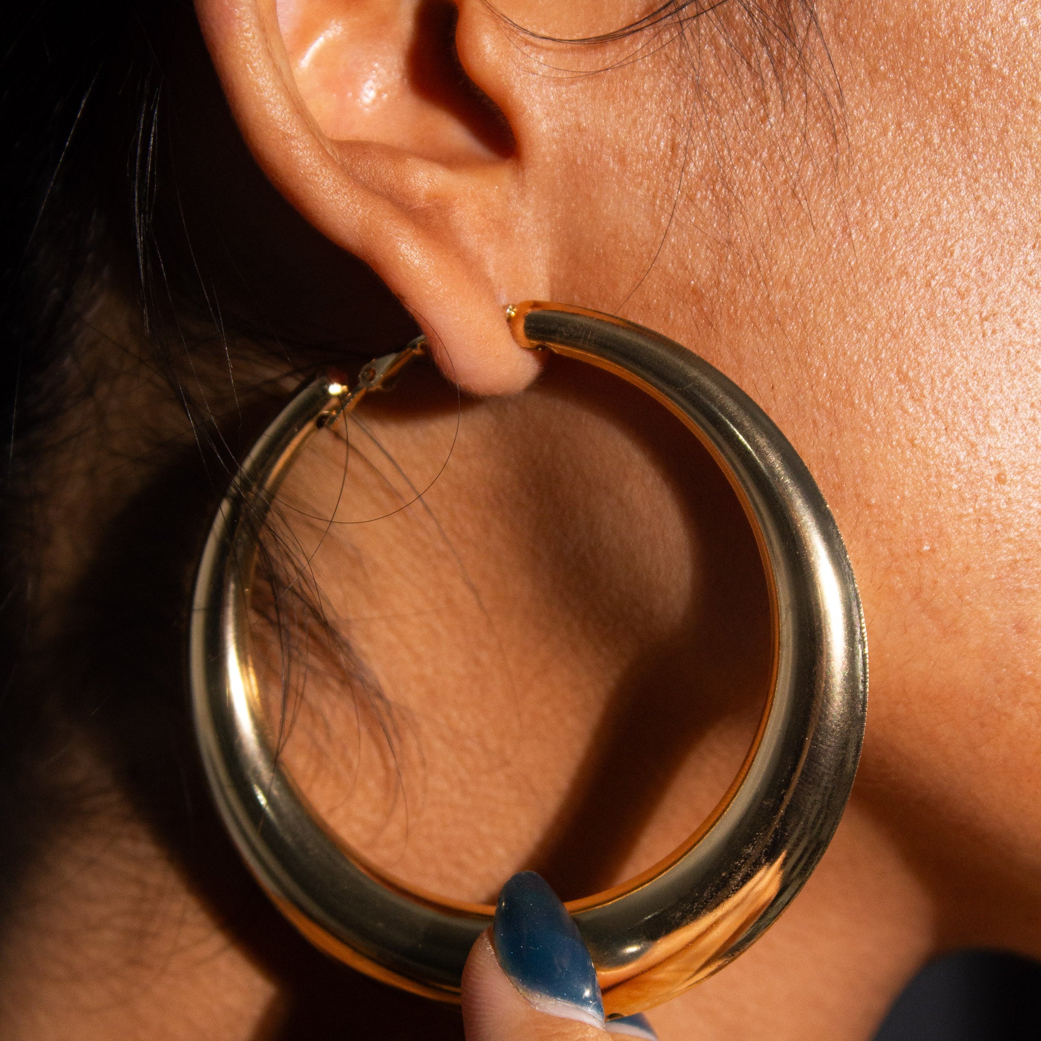 Boujee Hoop Earrings - Rose Gold