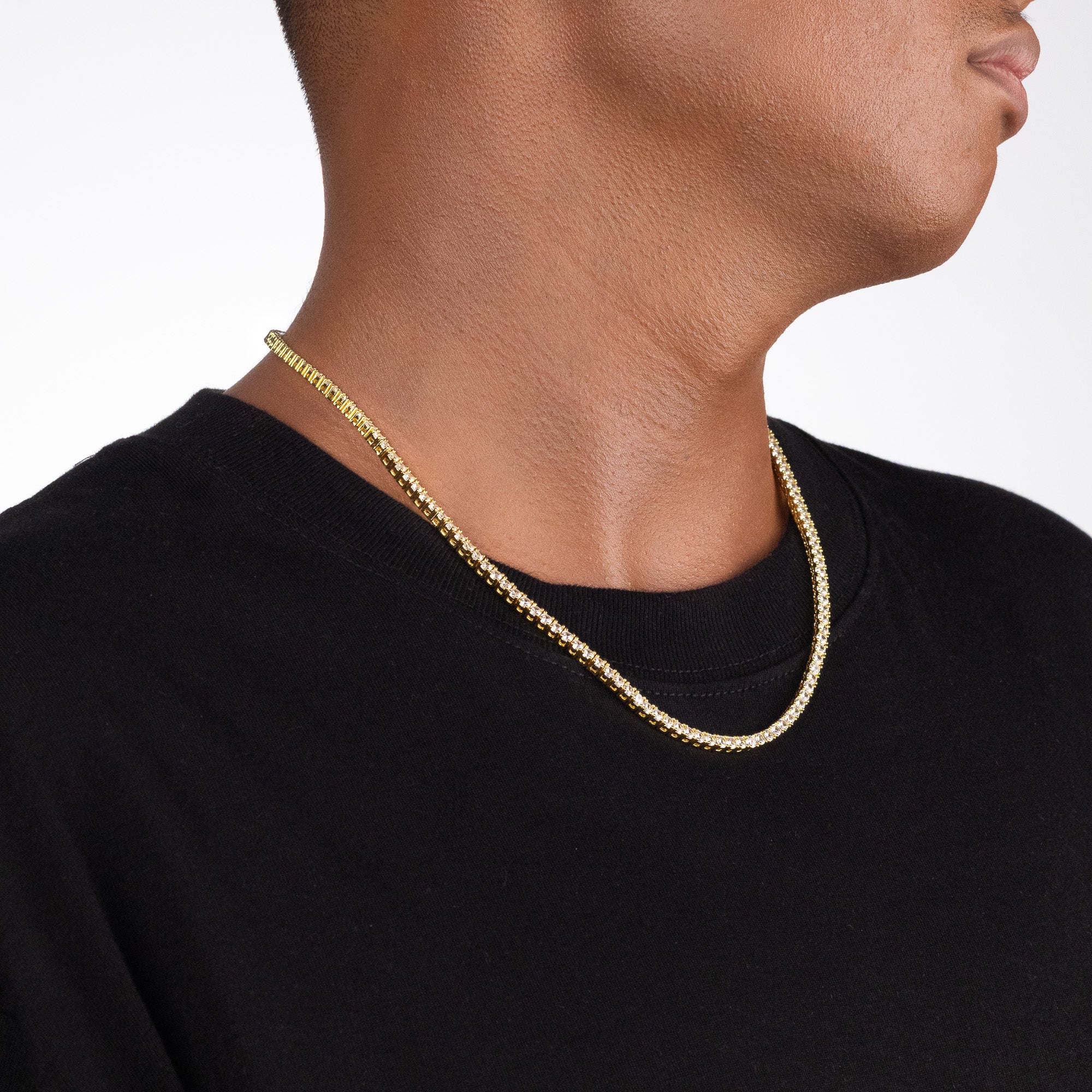 3mm Tennis Chain - Gold