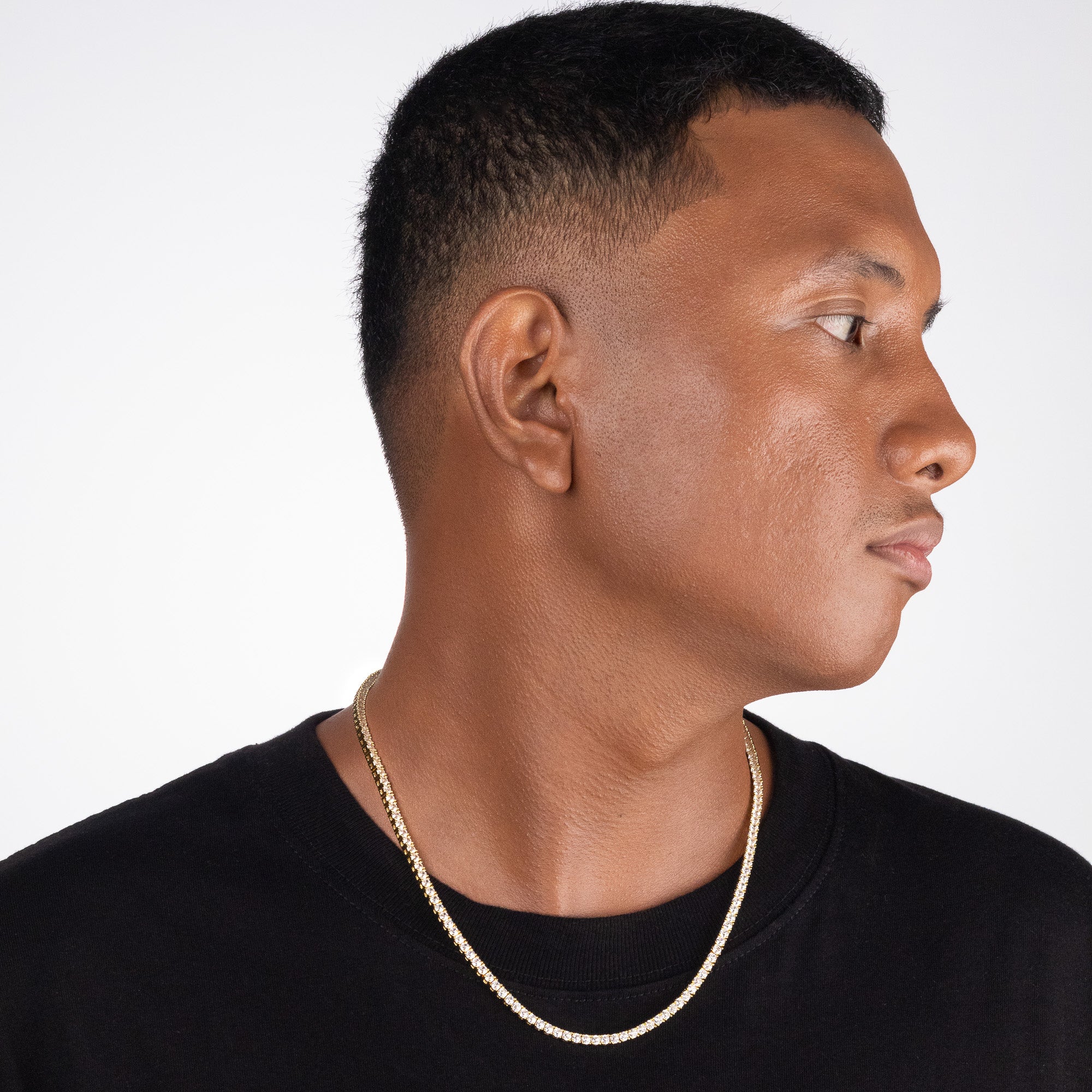 3mm Tennis Chain - Gold