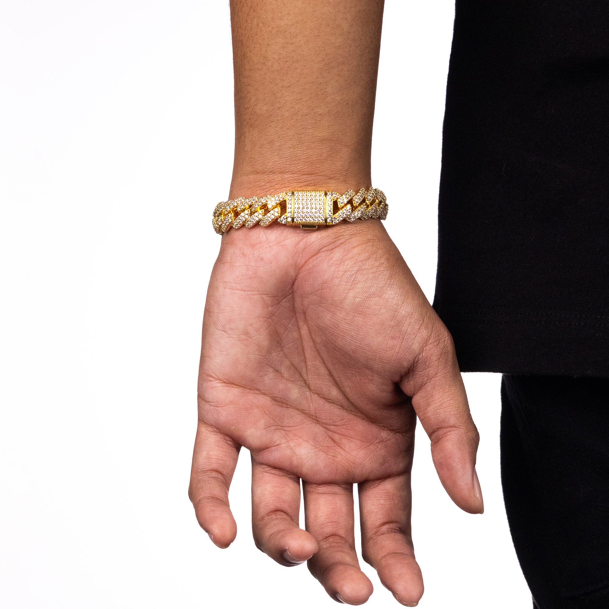 Cuban Prong Bracelet - Gold