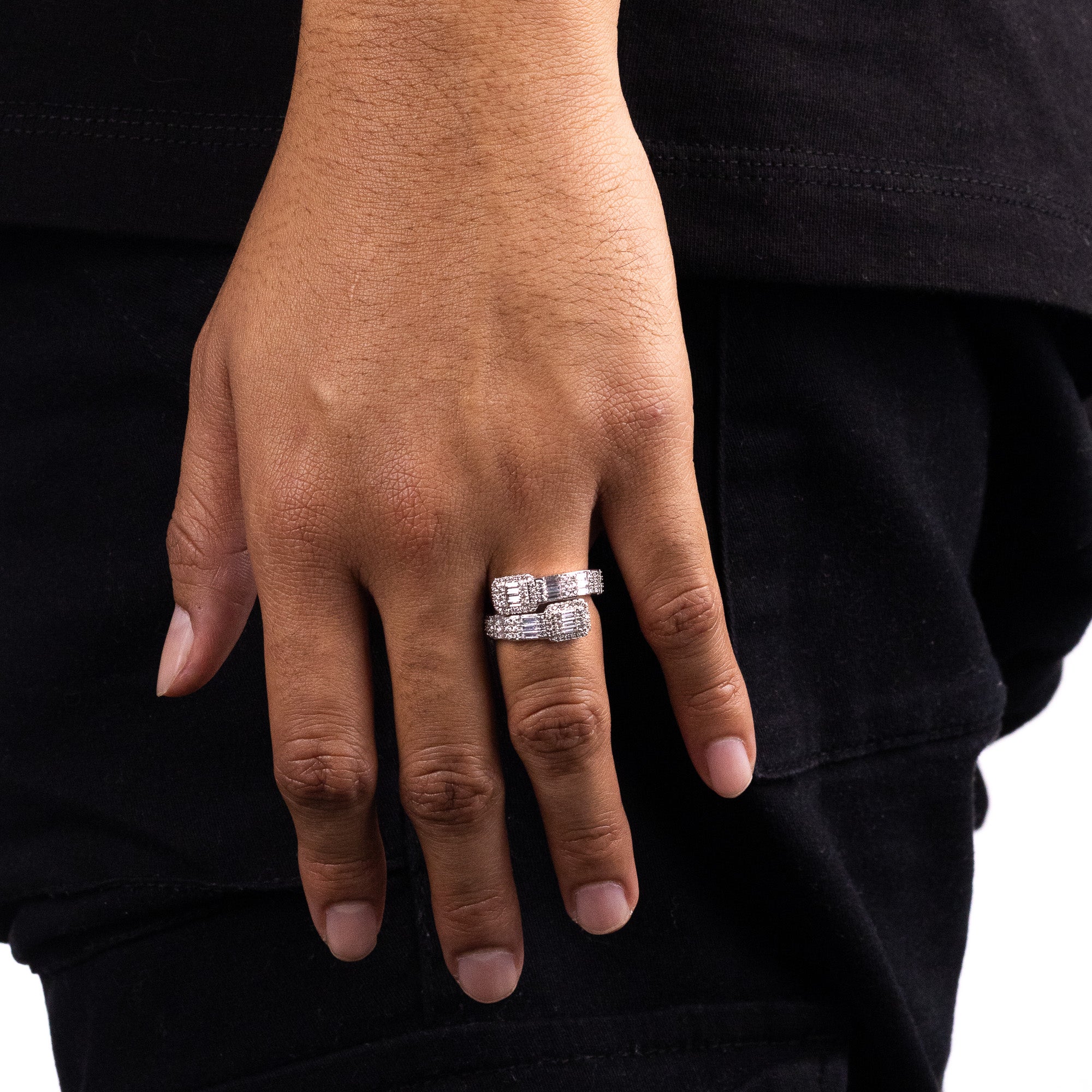 Clustered Baguette Ring