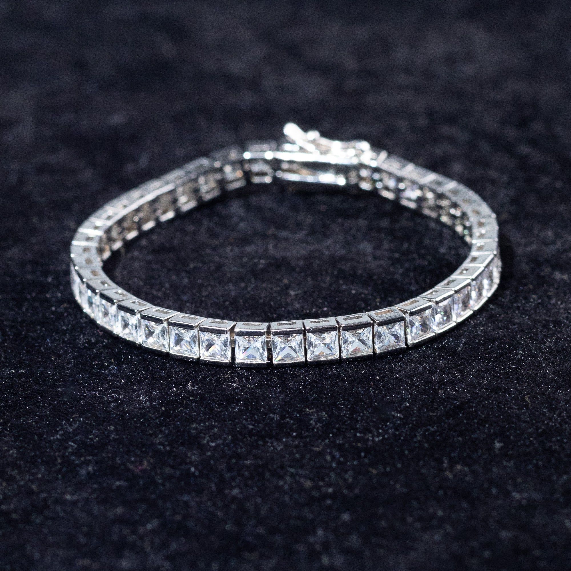 Square Tennis Bracelet