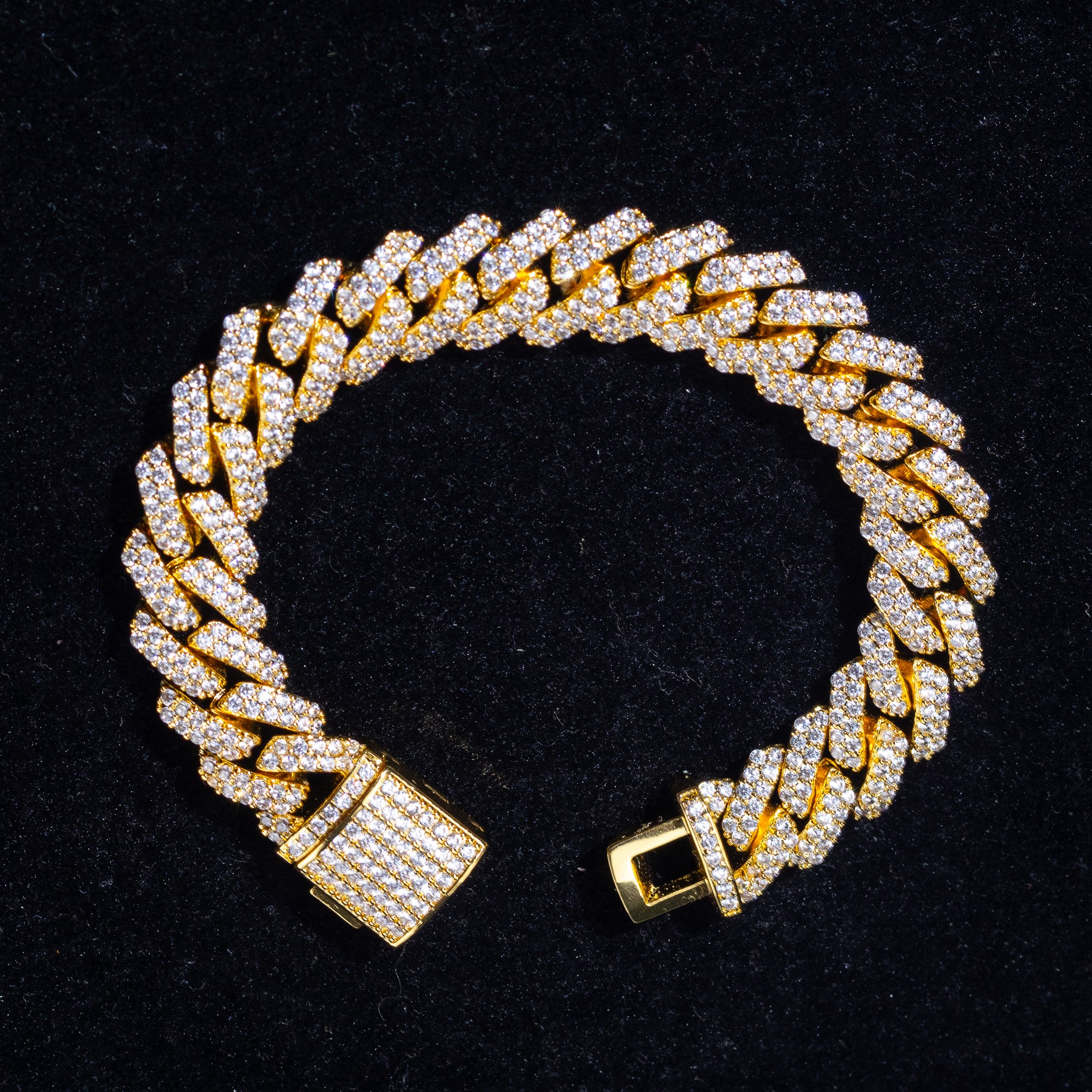 Cuban Prong Bracelet - Gold