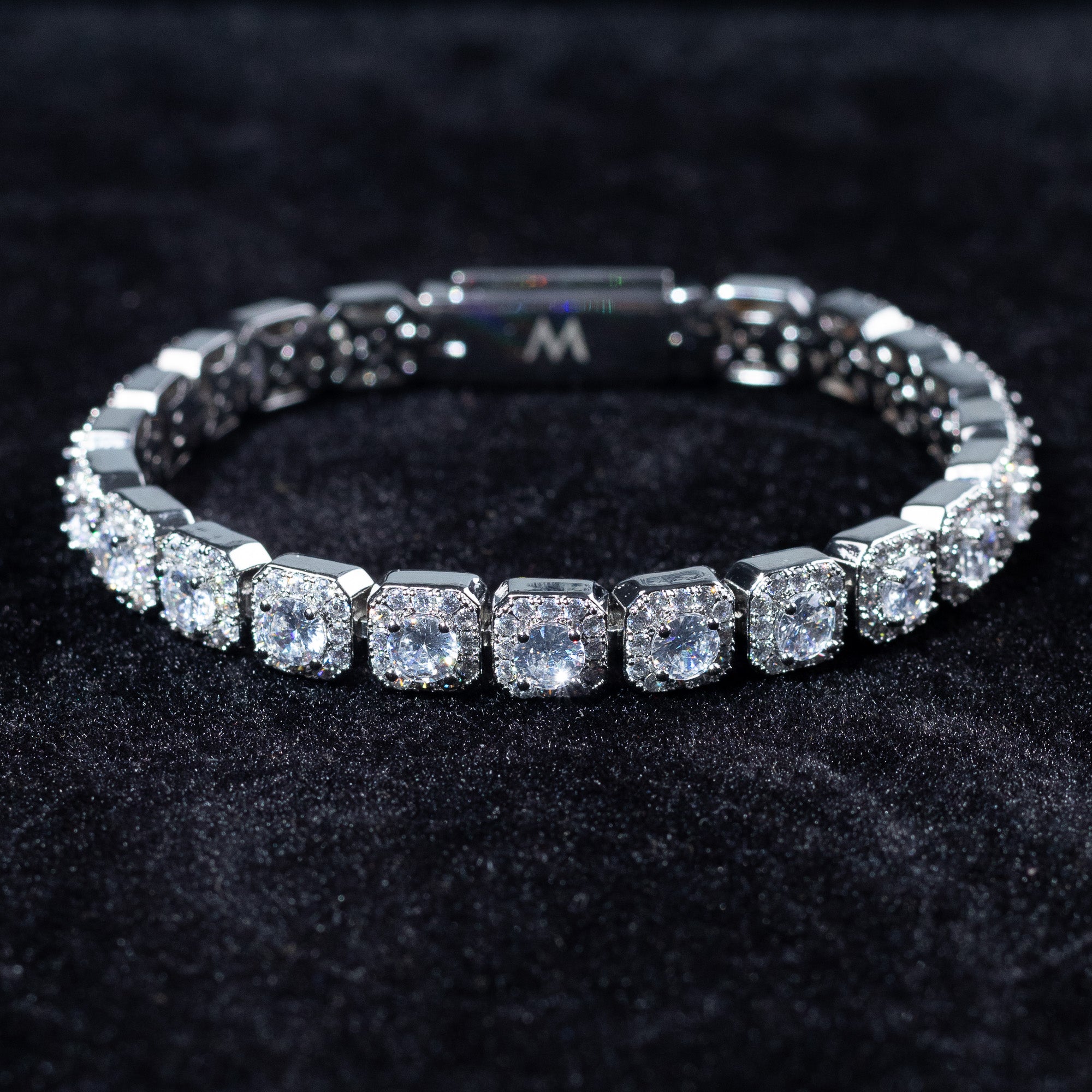 Clustered Tennis Bracelet