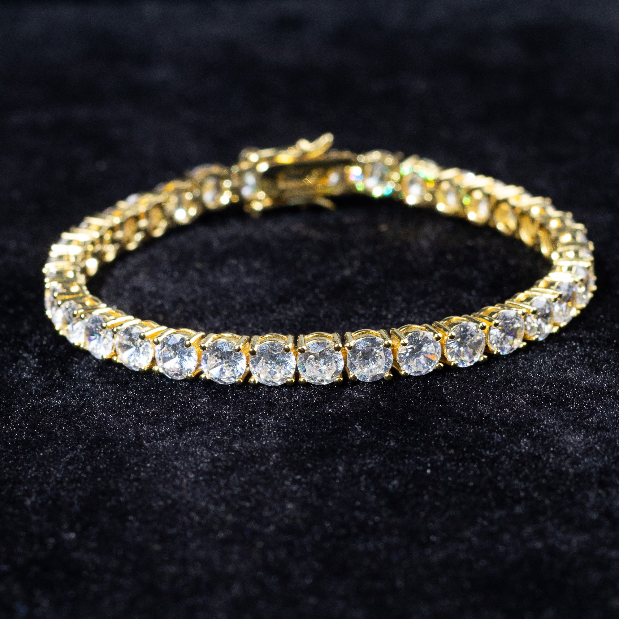 5mm Tennis Bracelet - Gold
