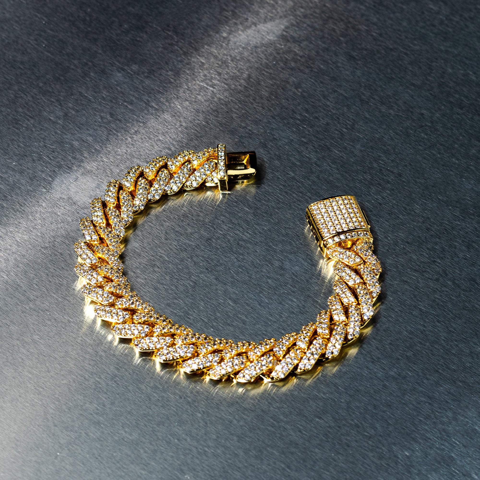 Cuban Prong Bracelet - Gold
