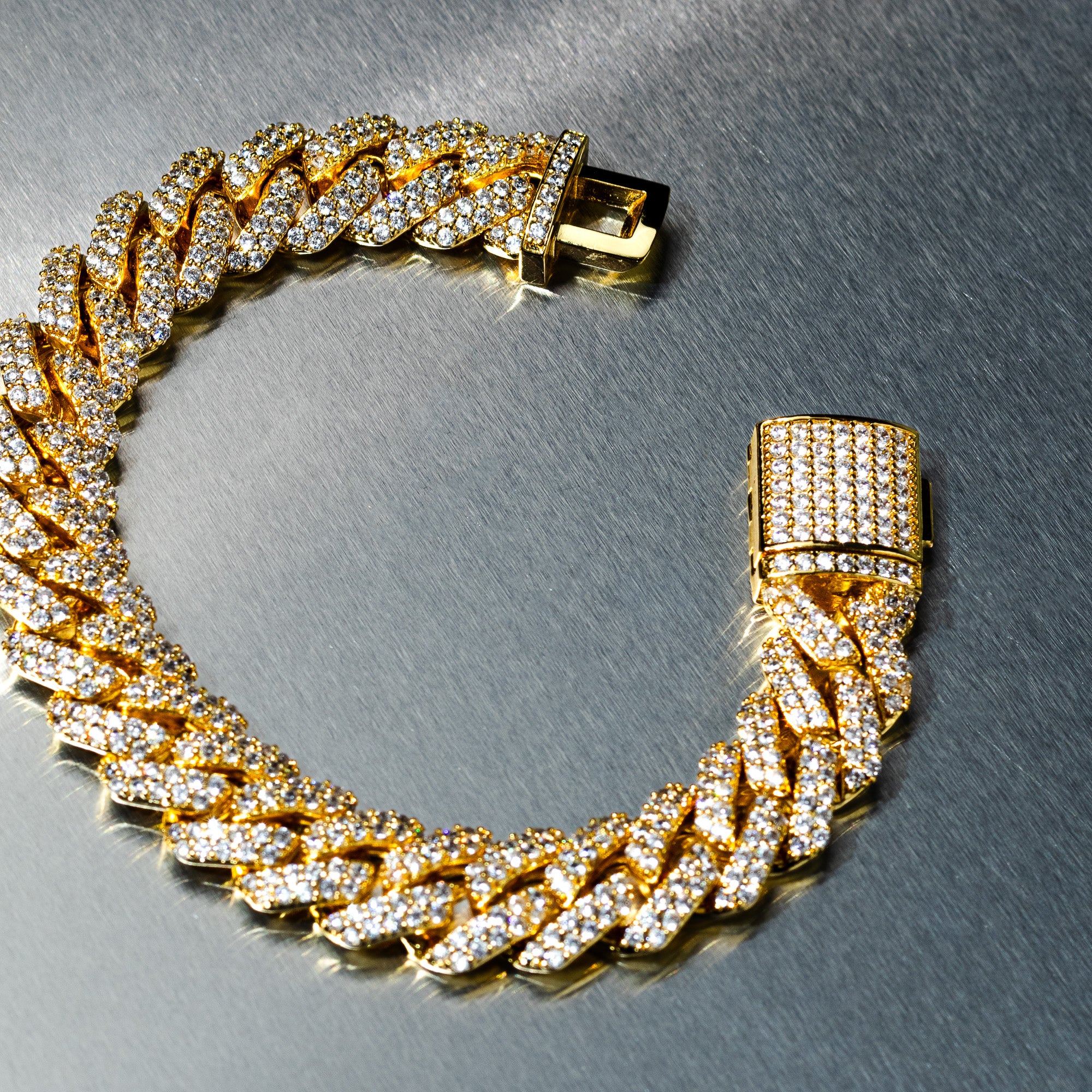 Cuban Prong Bracelet - Gold
