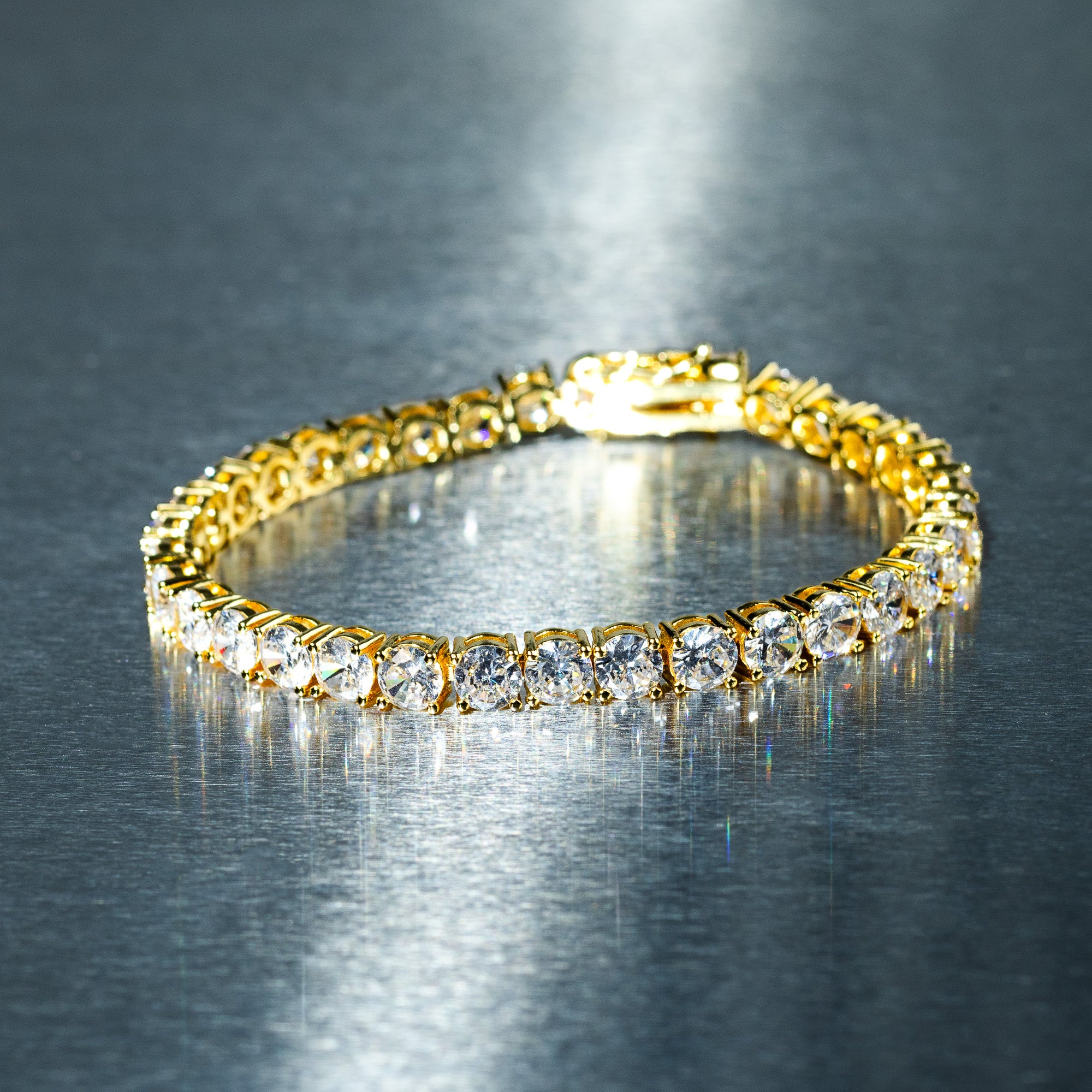 5mm Tennis Bracelet - Gold