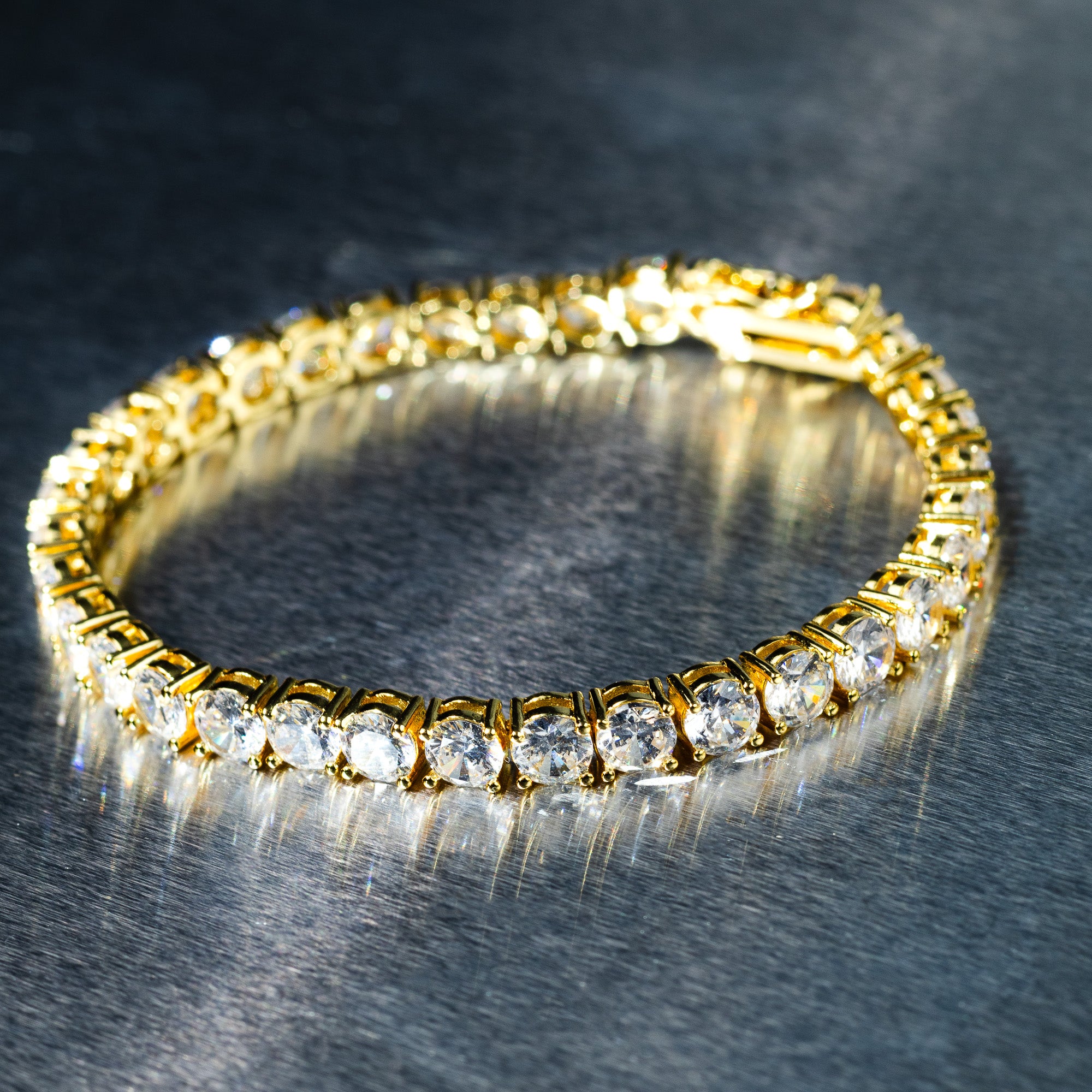 5mm Tennis Bracelet - Gold
