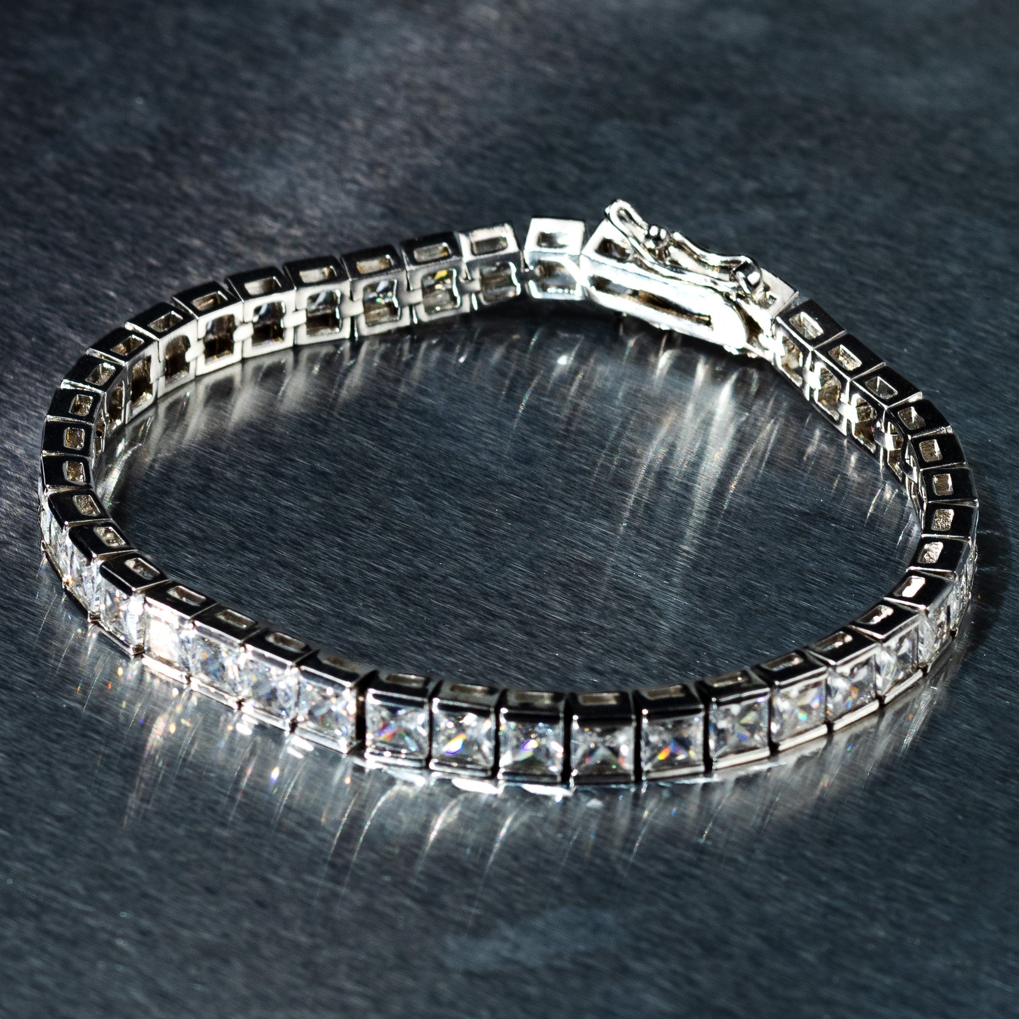 Square Tennis Bracelet