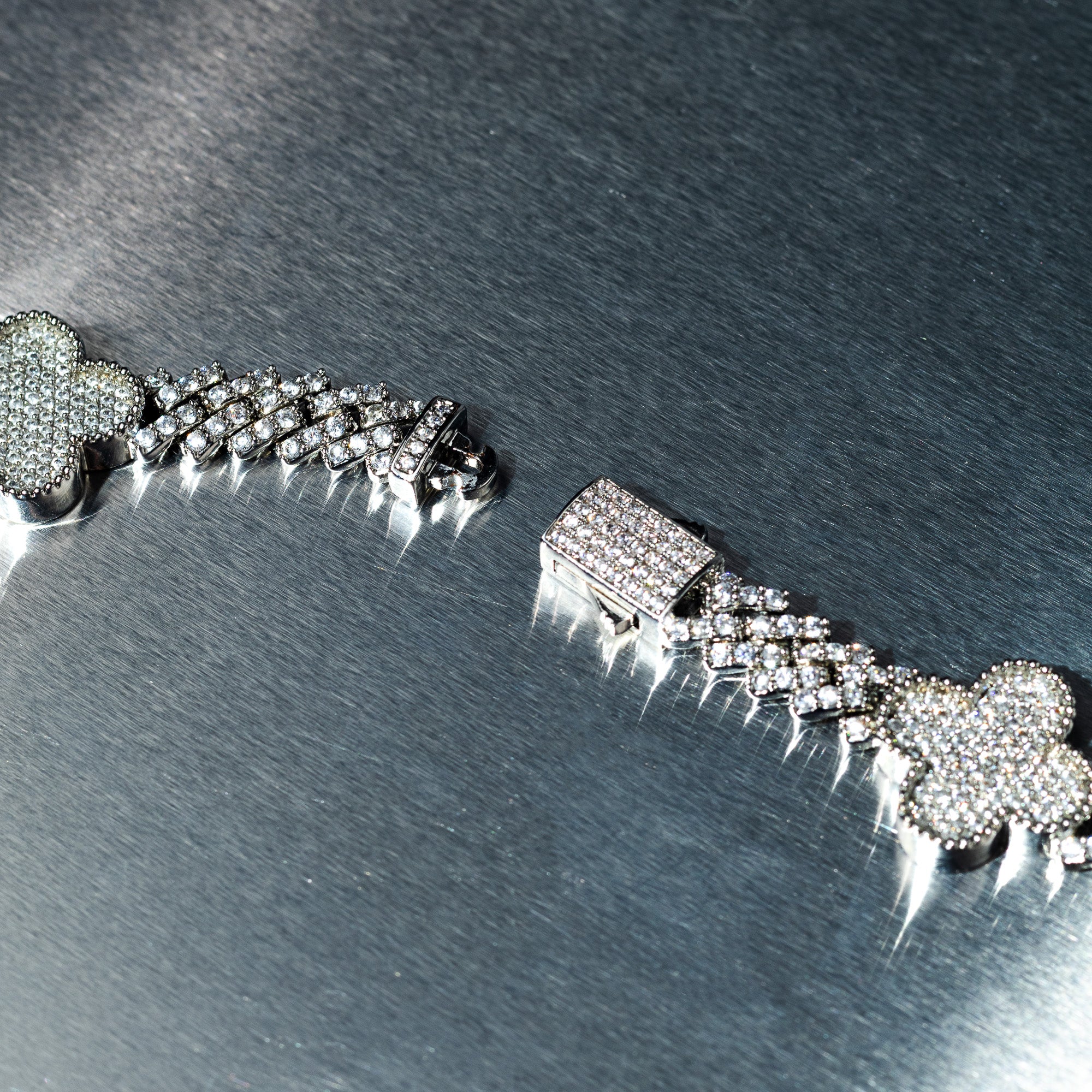 Clover Iced Out Bracelet