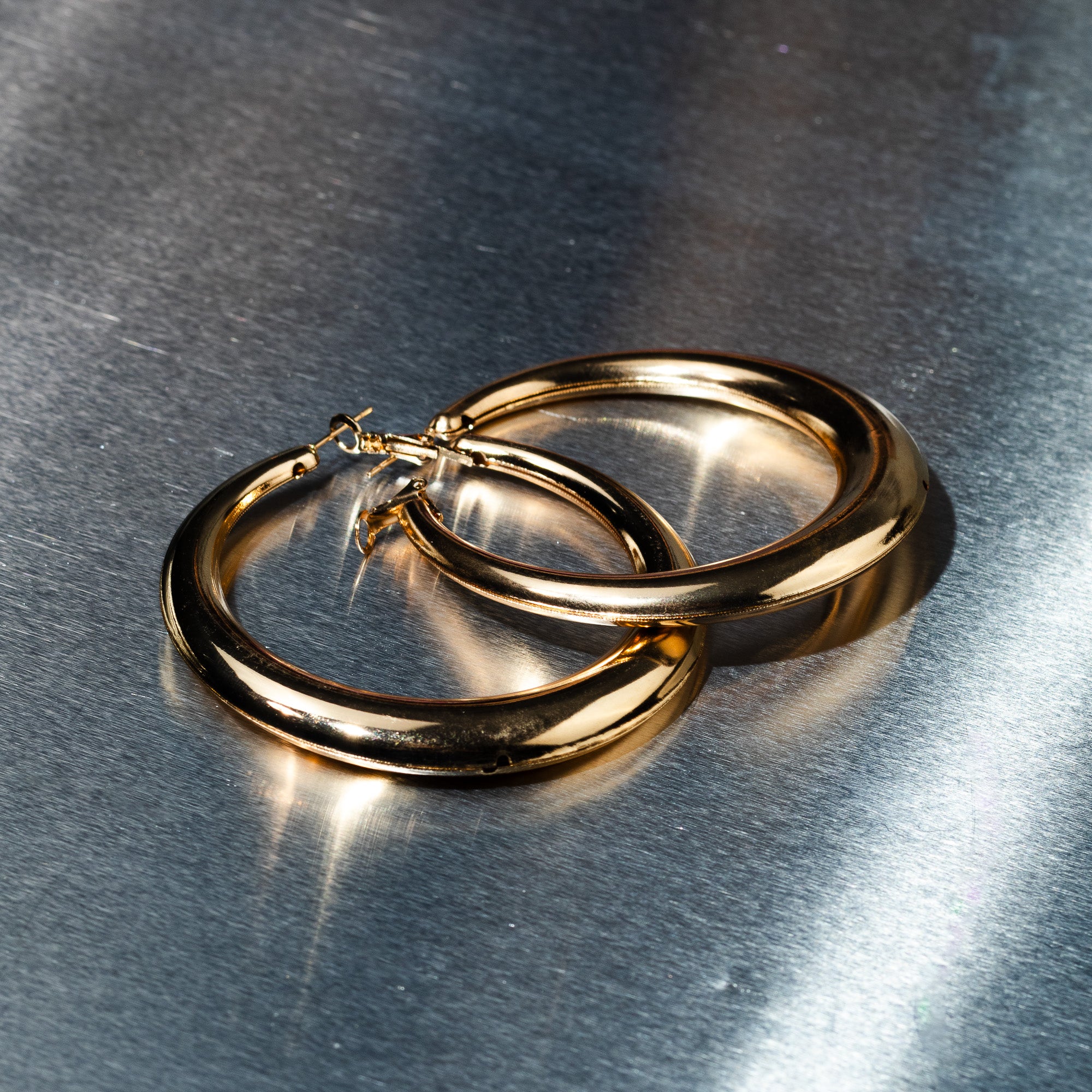 Boujee Hoop Earrings - Rose Gold