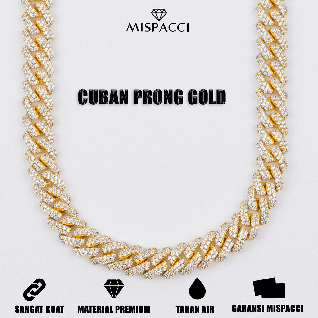 Cuban Prong Chain - Gold