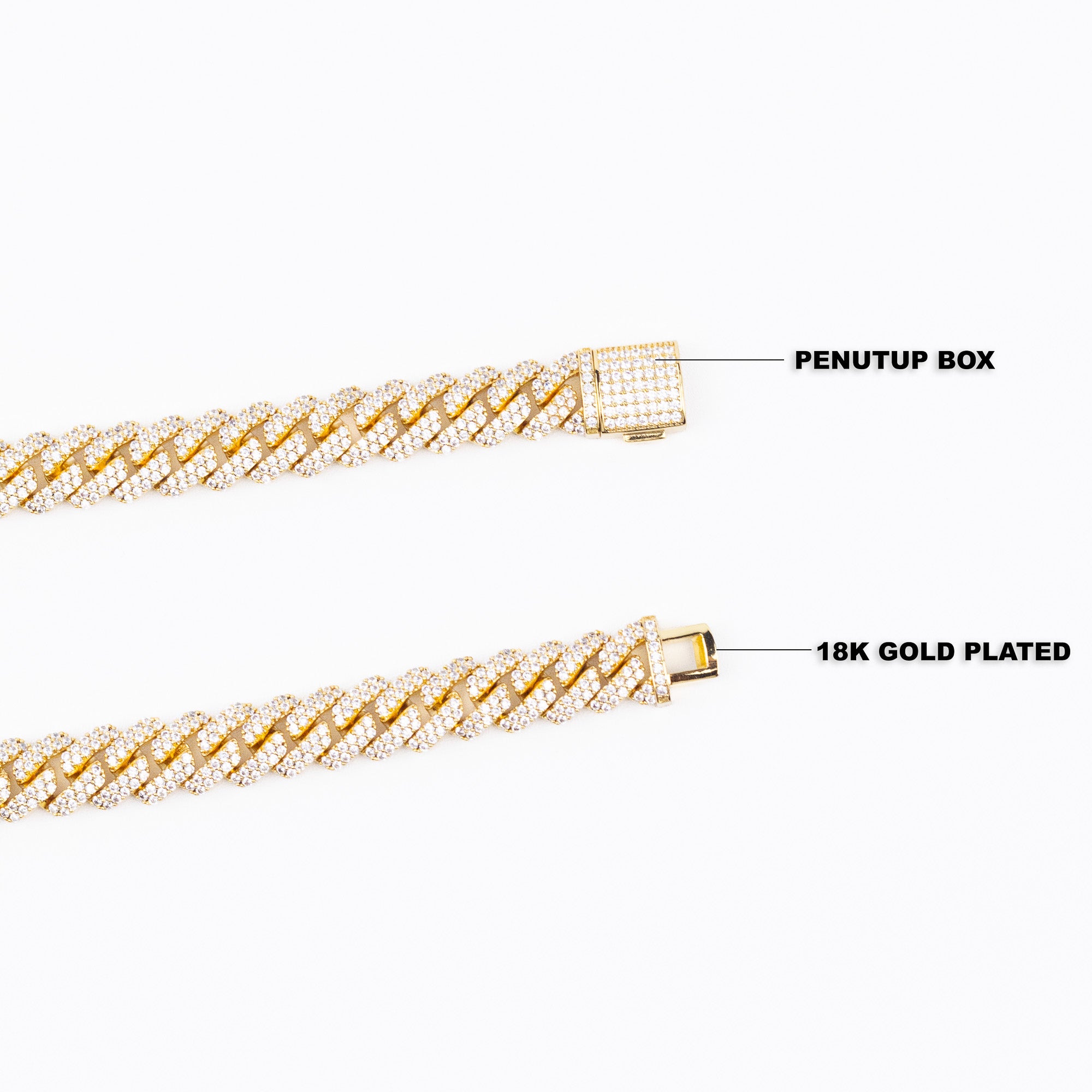Cuban Prong Chain - Gold