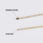 5mm Tennis Chain - Gold