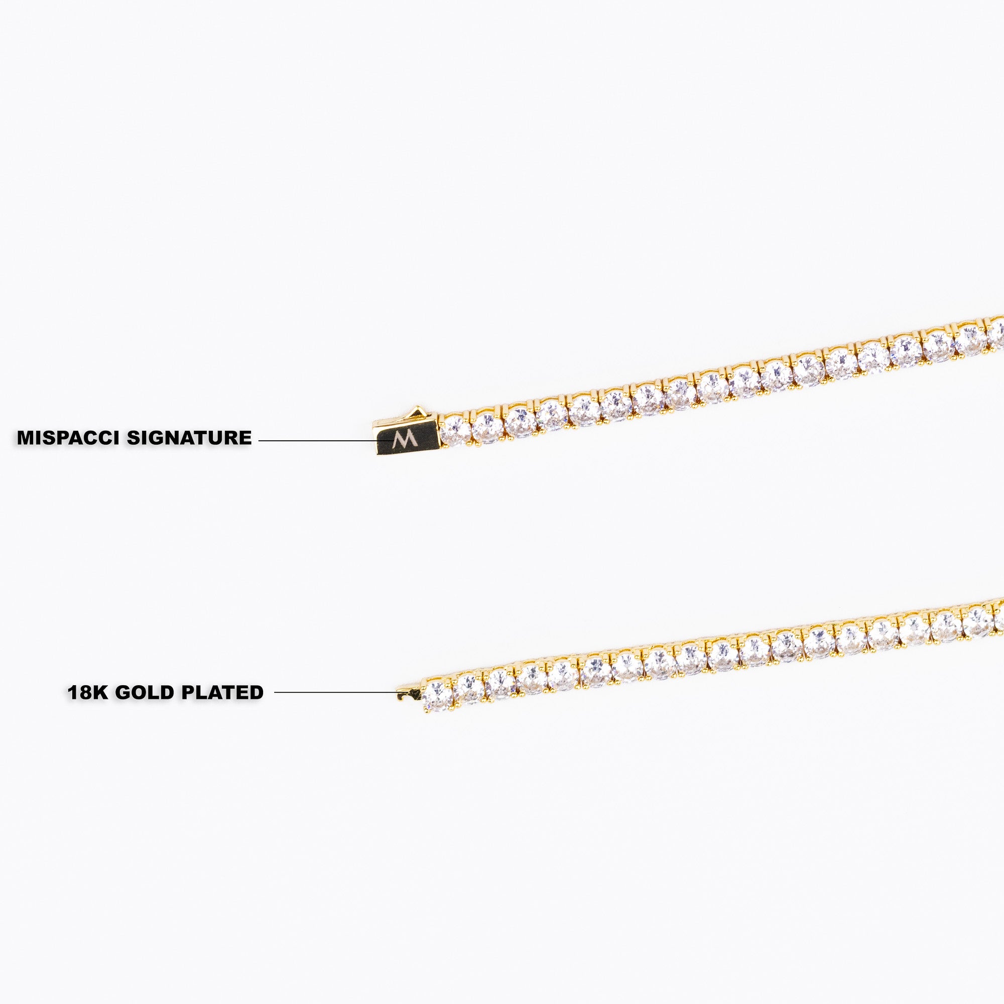 5mm Tennis Chain - Gold