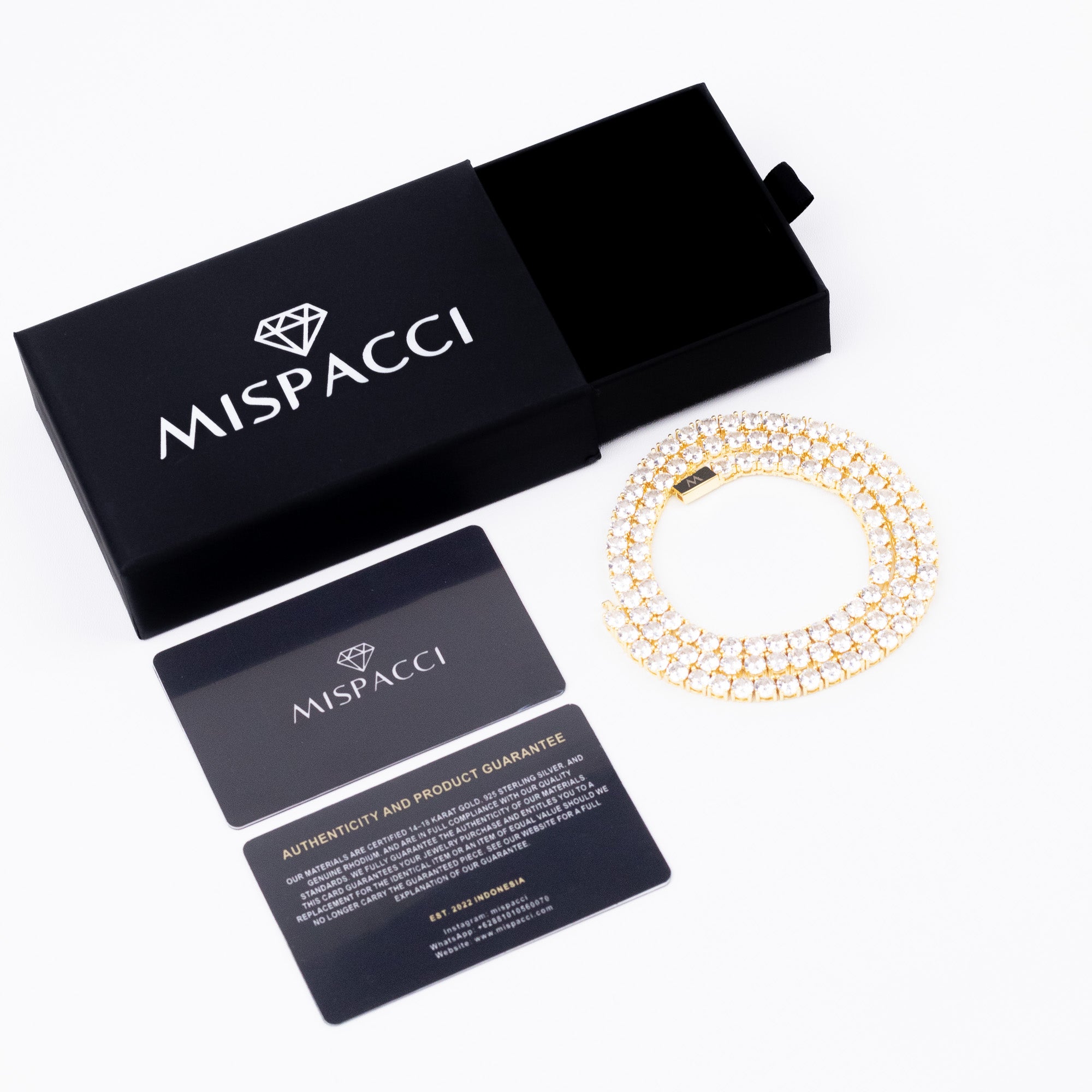 5mm Tennis Chain - Gold