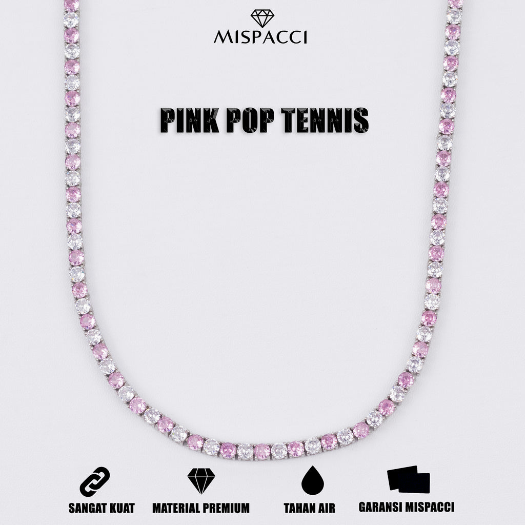 Pink Pop Tennis Chain