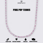 Pink Pop Tennis Chain
