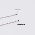 Pink Pop Tennis Chain