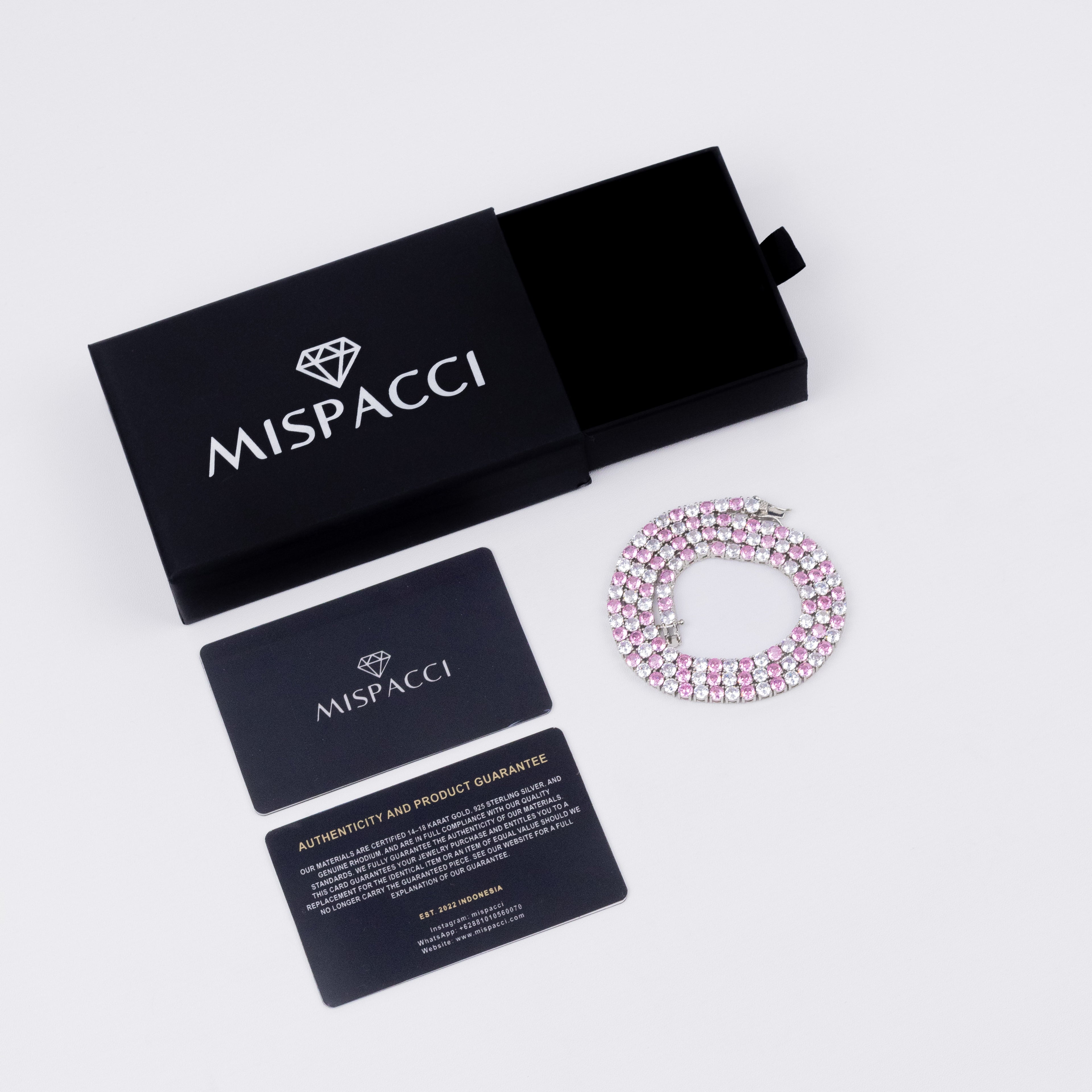 Pink Pop Tennis Chain