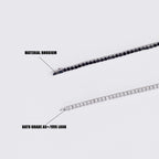 Black and White Tennis Chain
