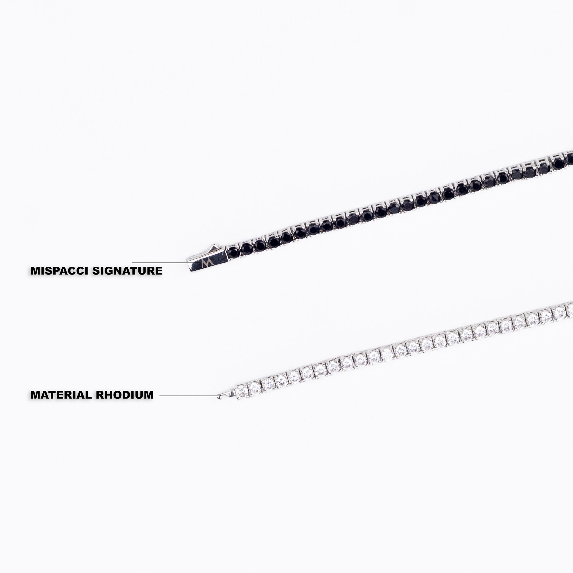 Black and White Tennis Chain