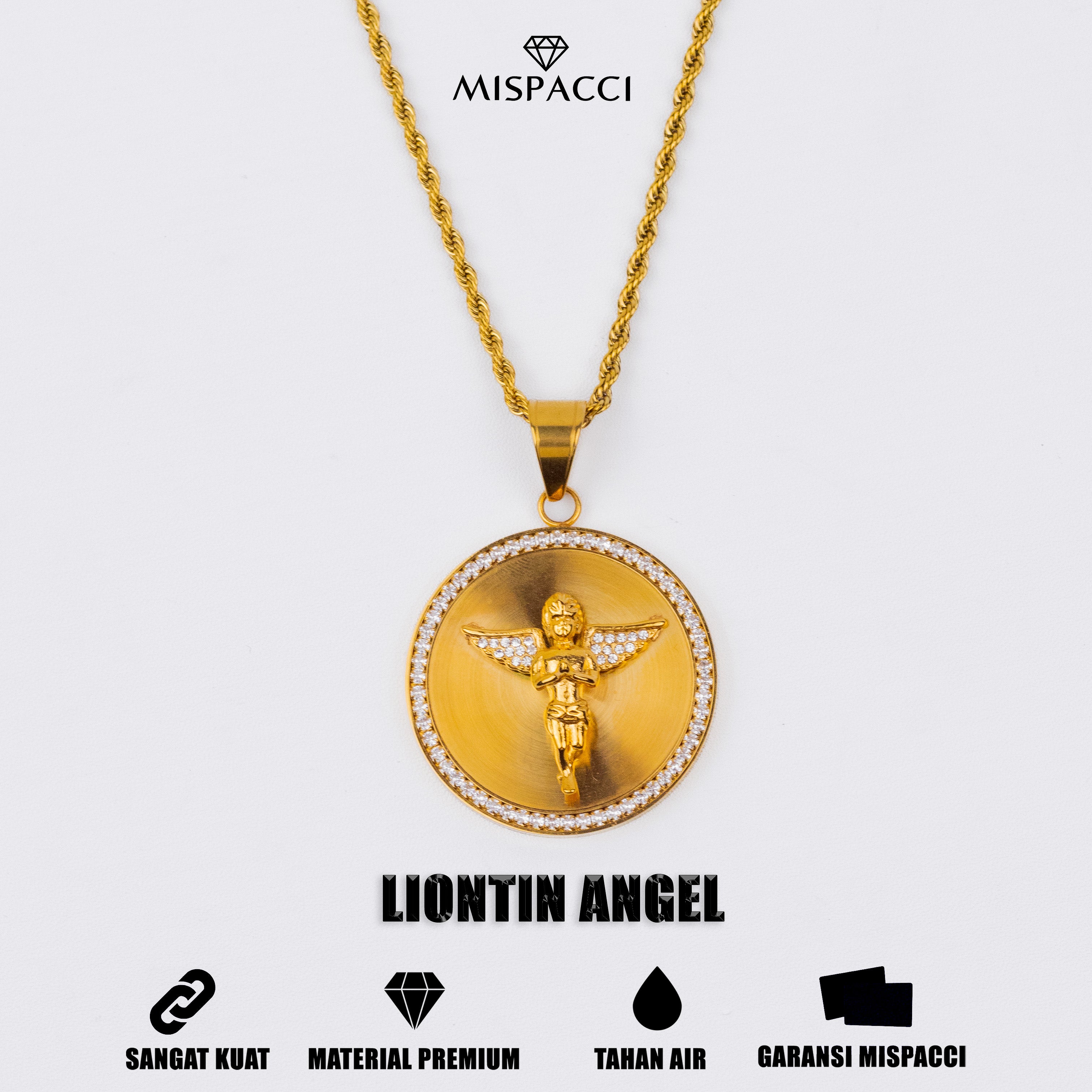 Angel Pendant - Gold