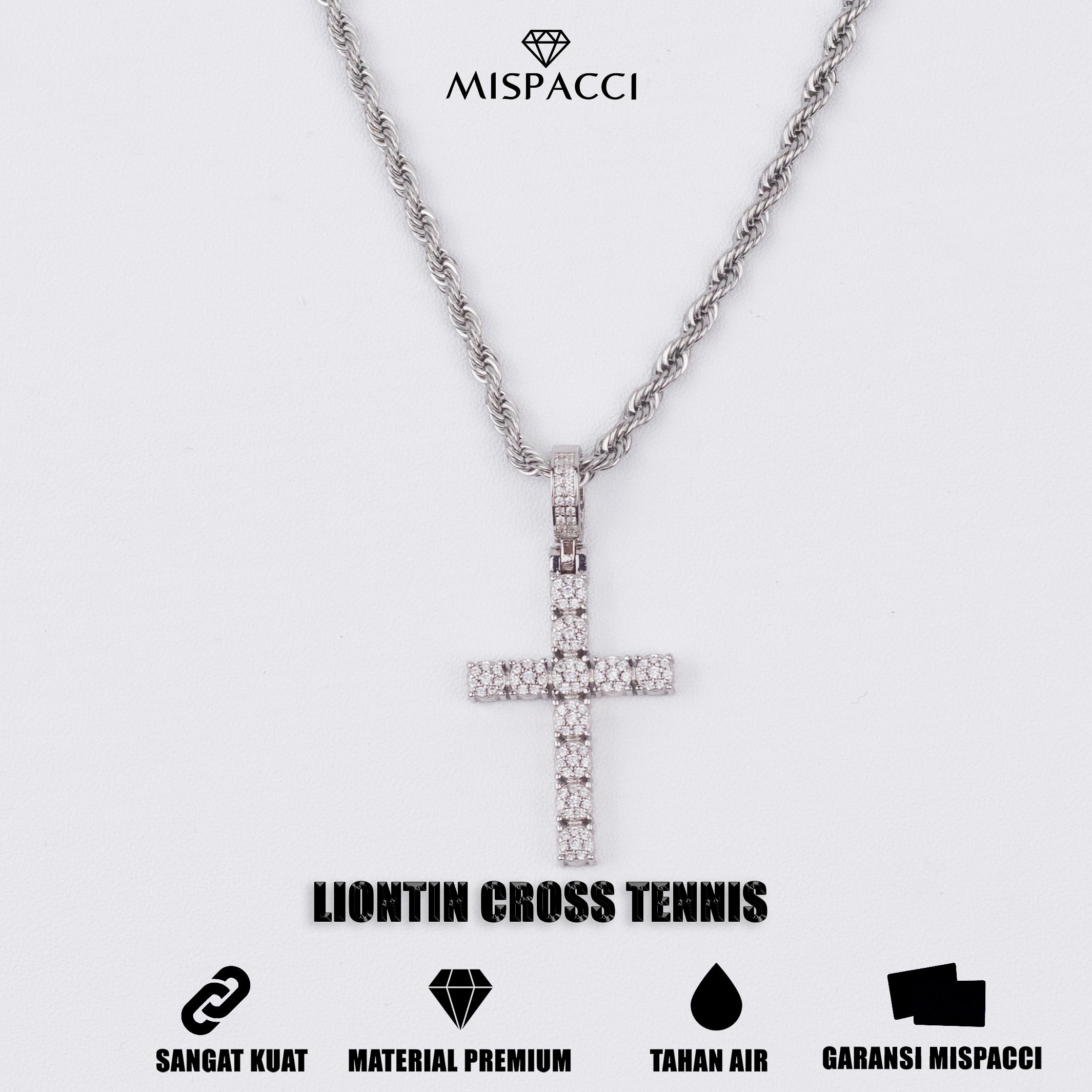 Tennis Cross Pendant