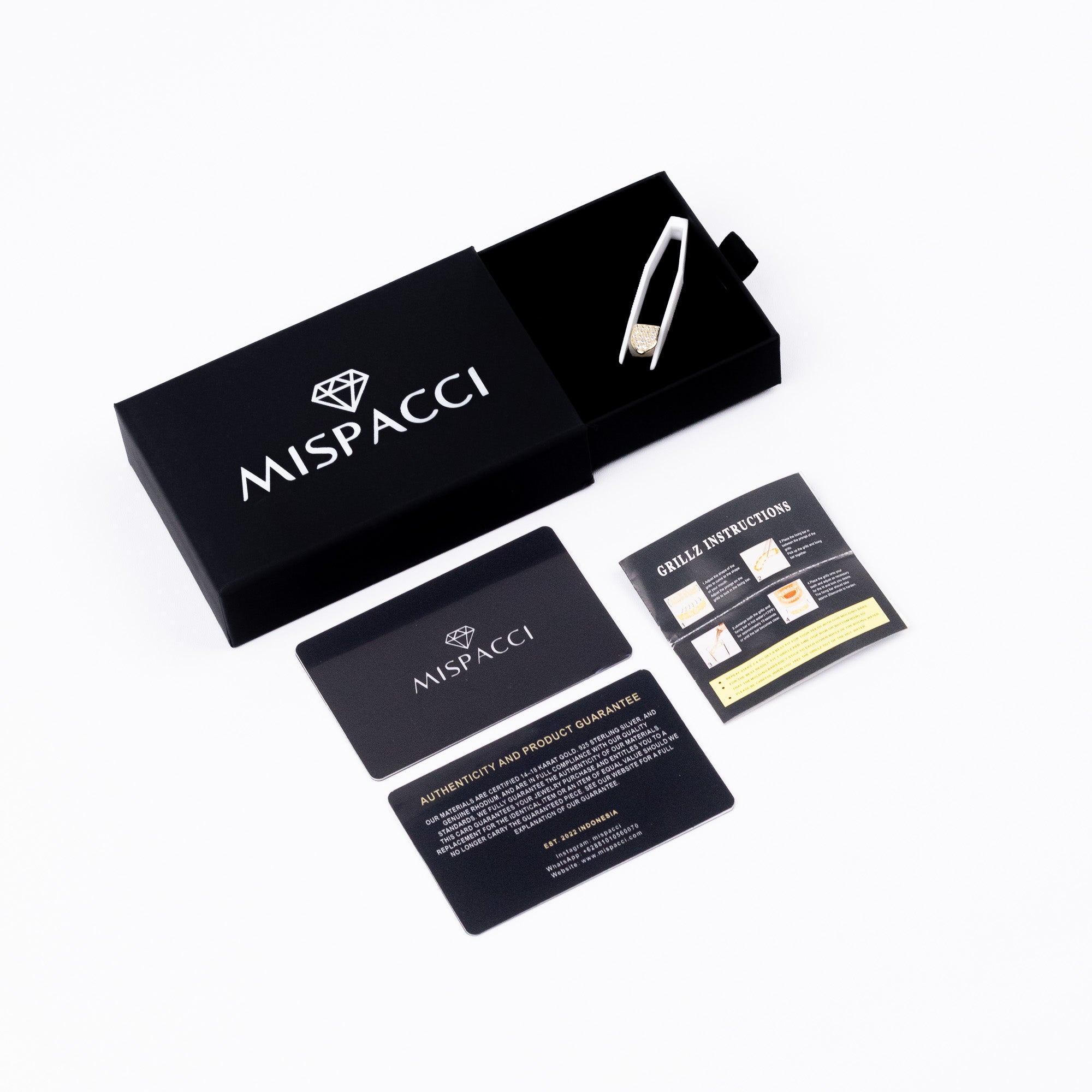 Single Iced Out Grillz - Gold