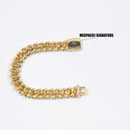 Cuban Prong Bracelet - Gold
