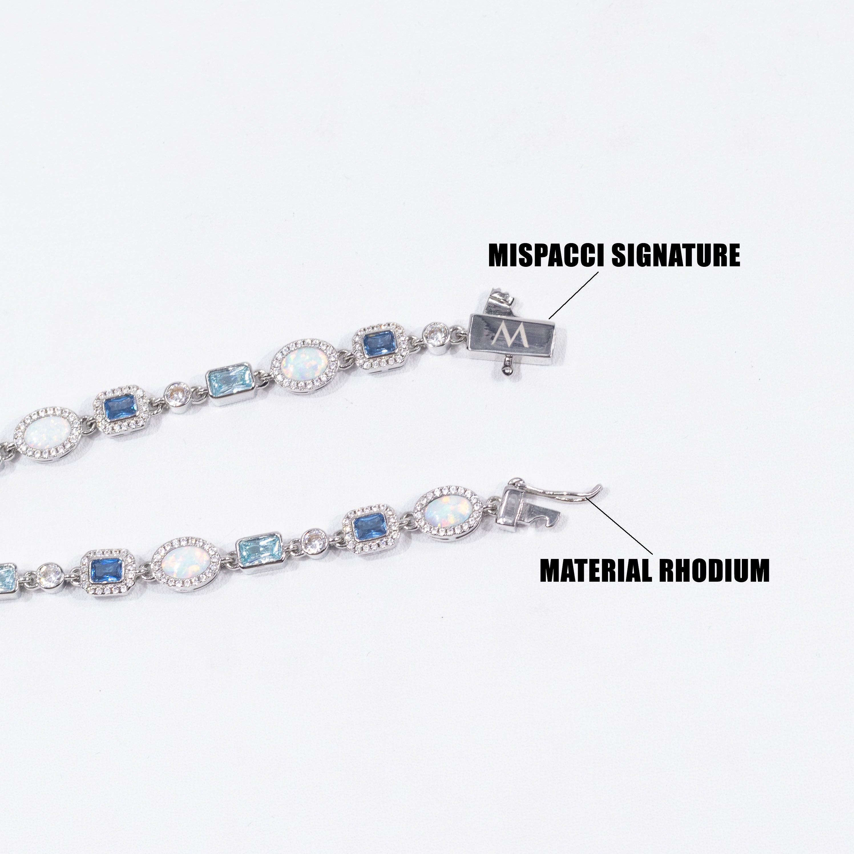 Blue and Opal Gemstone Bracelet