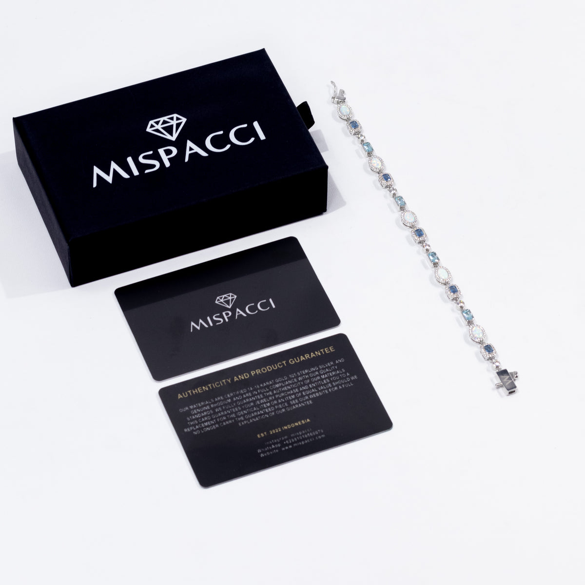 Blue and Opal Gemstone Bracelet