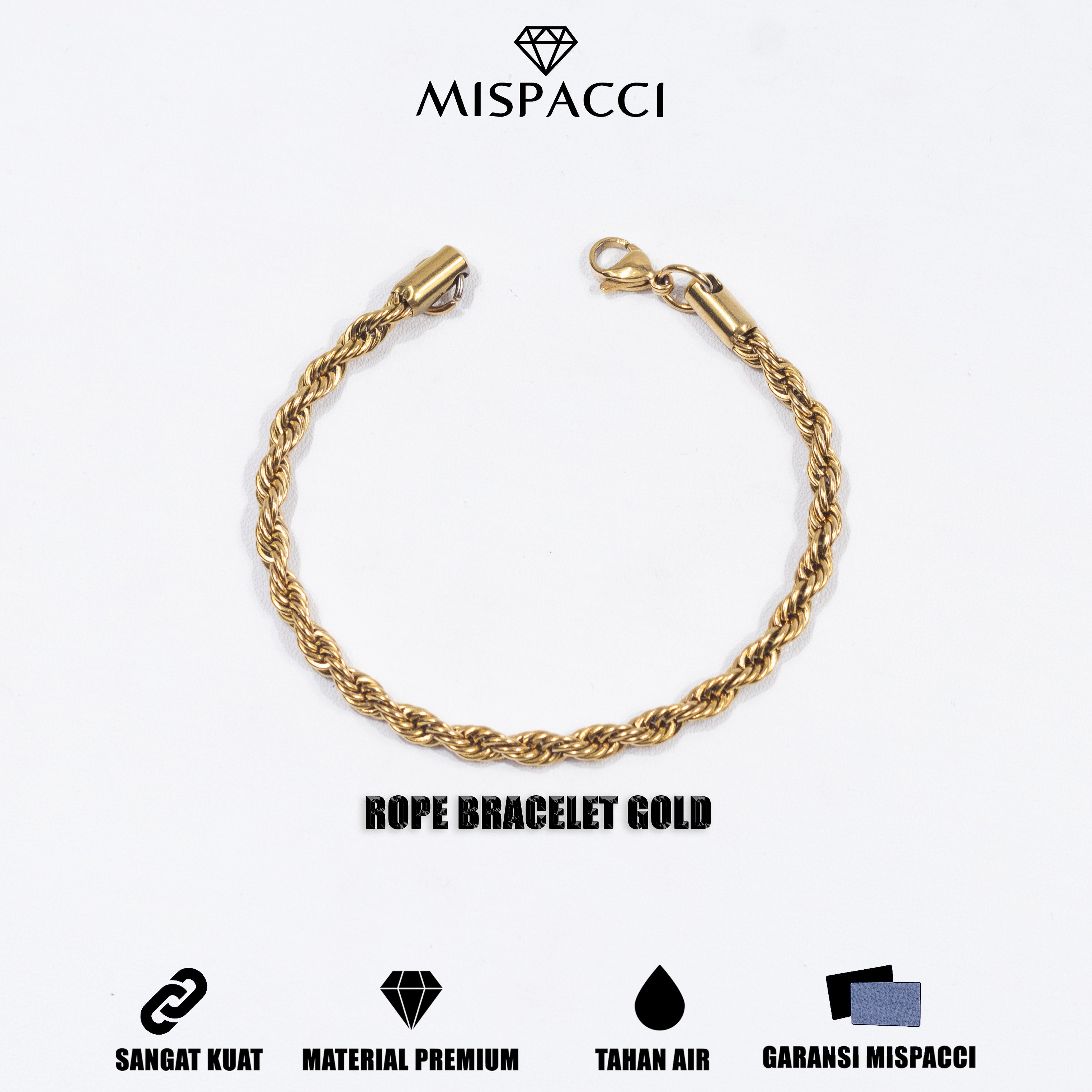 Rope Bracelet - Gold