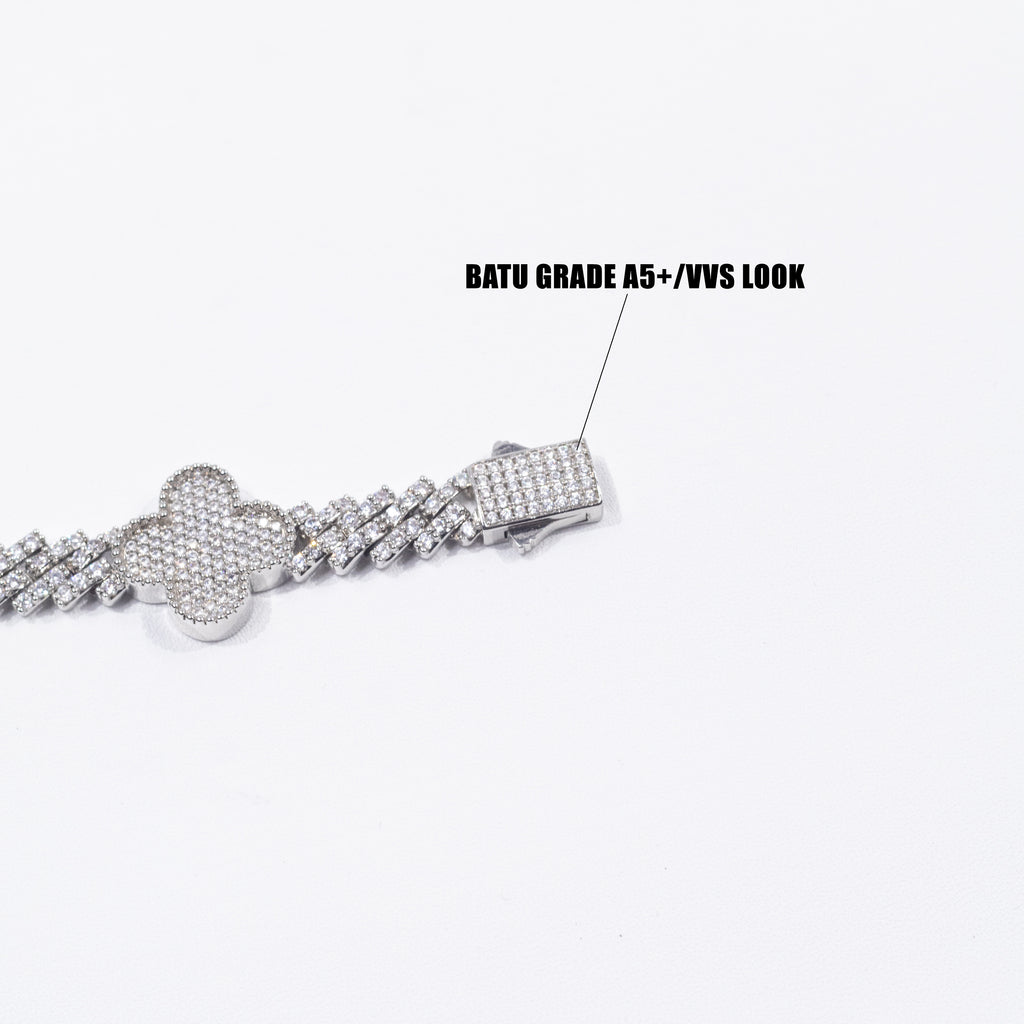 Clover Iced Out Bracelet