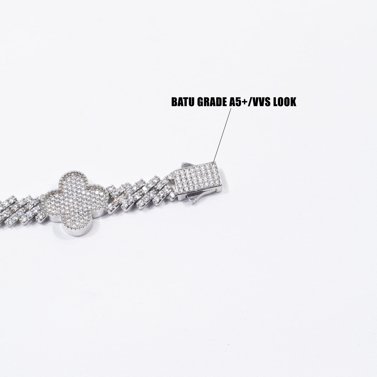 Clover Iced Out Bracelet