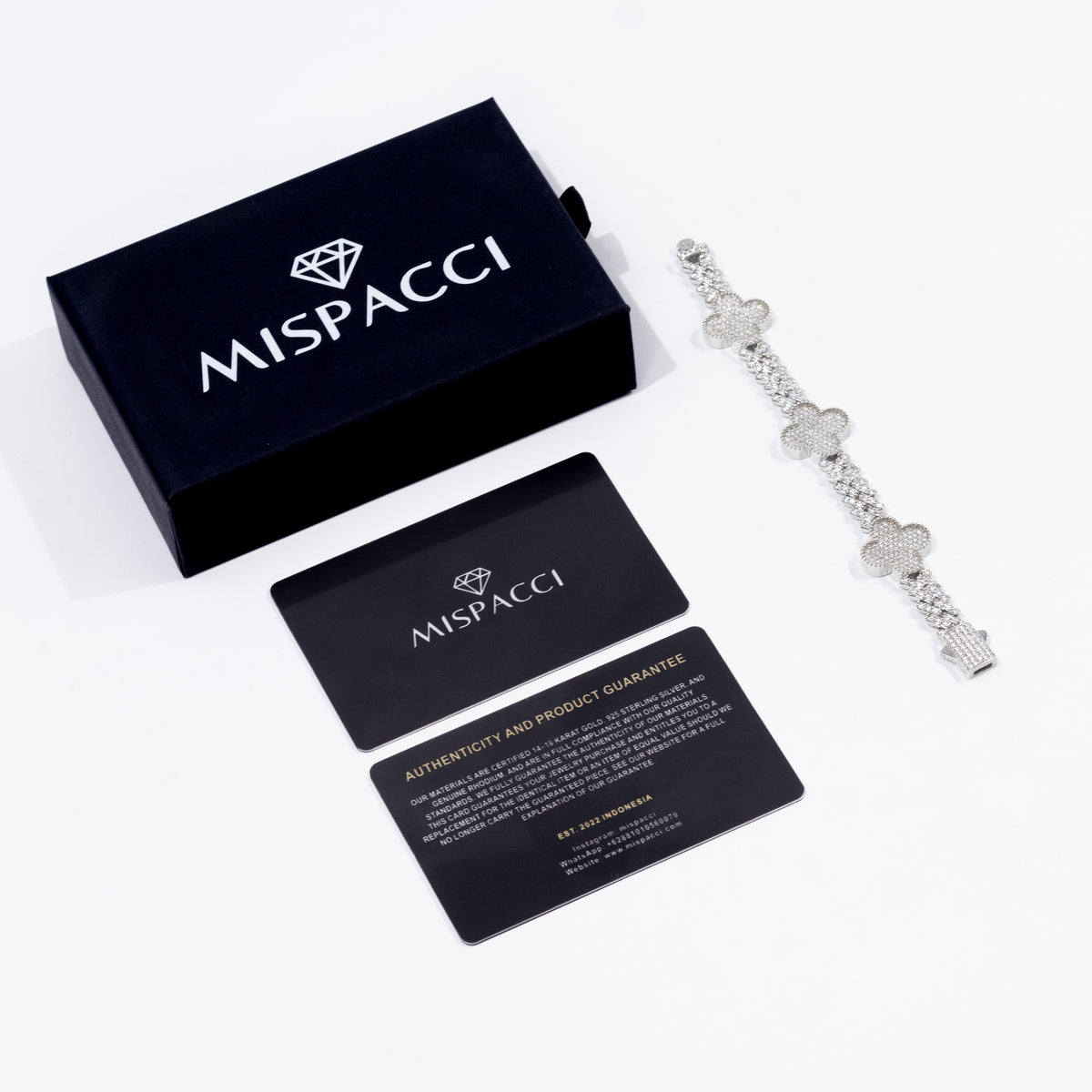 Clover Iced Out Bracelet