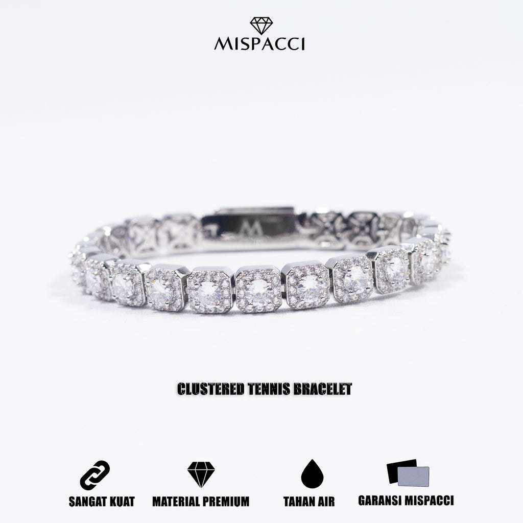 Clustered Tennis Bracelet