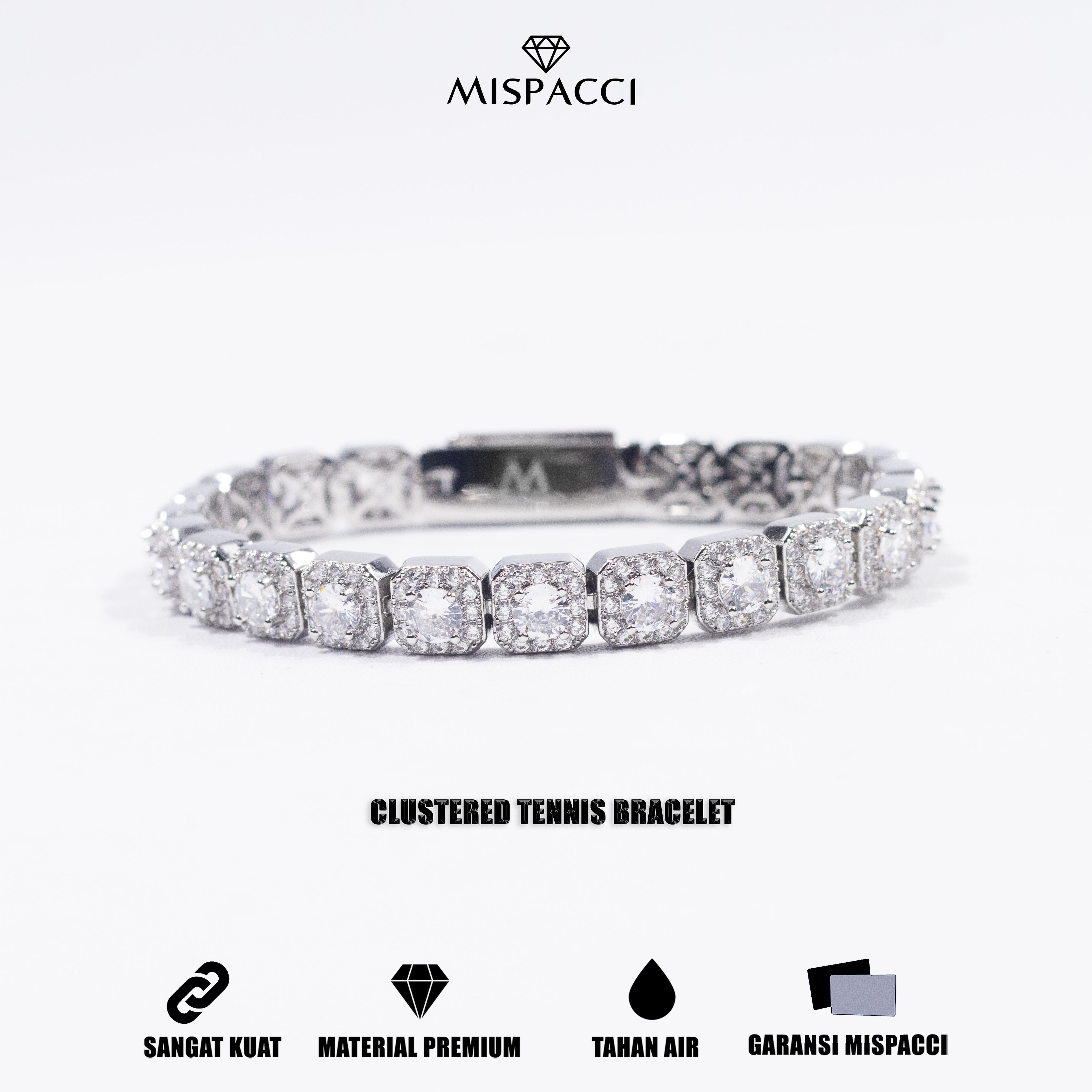 Clustered Tennis Bracelet