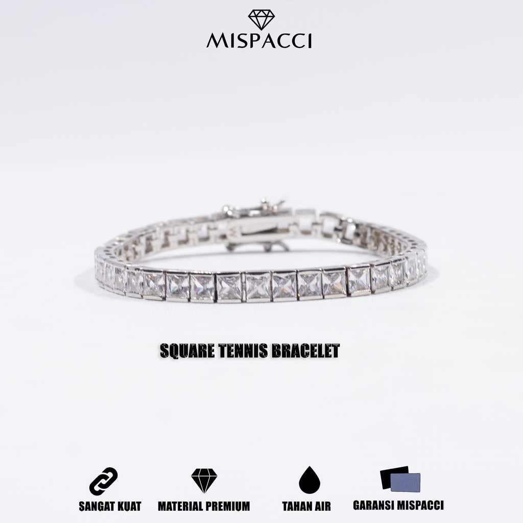 Square Tennis Bracelet