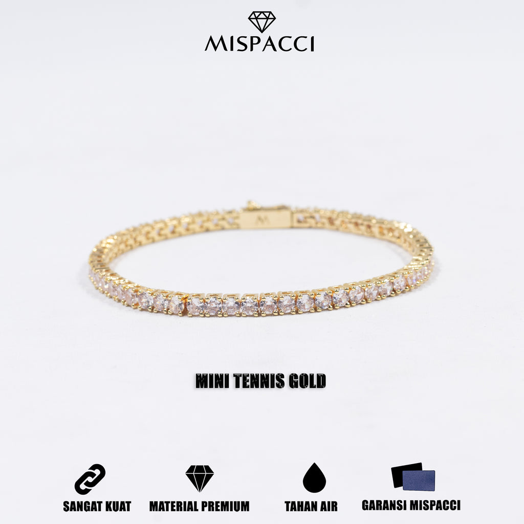 Mini Tennis Bracelet - Gold