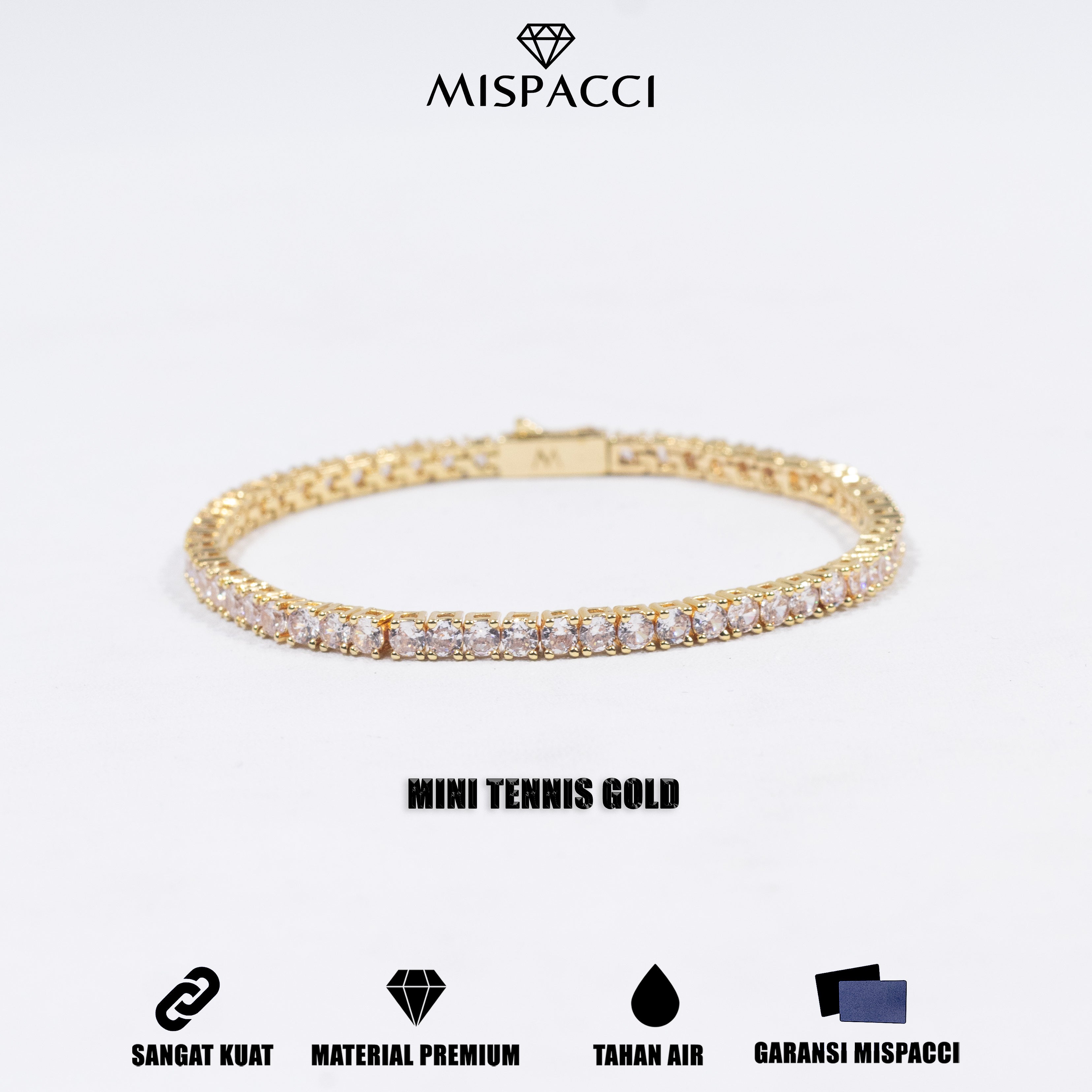 Mini Tennis Bracelet - Gold