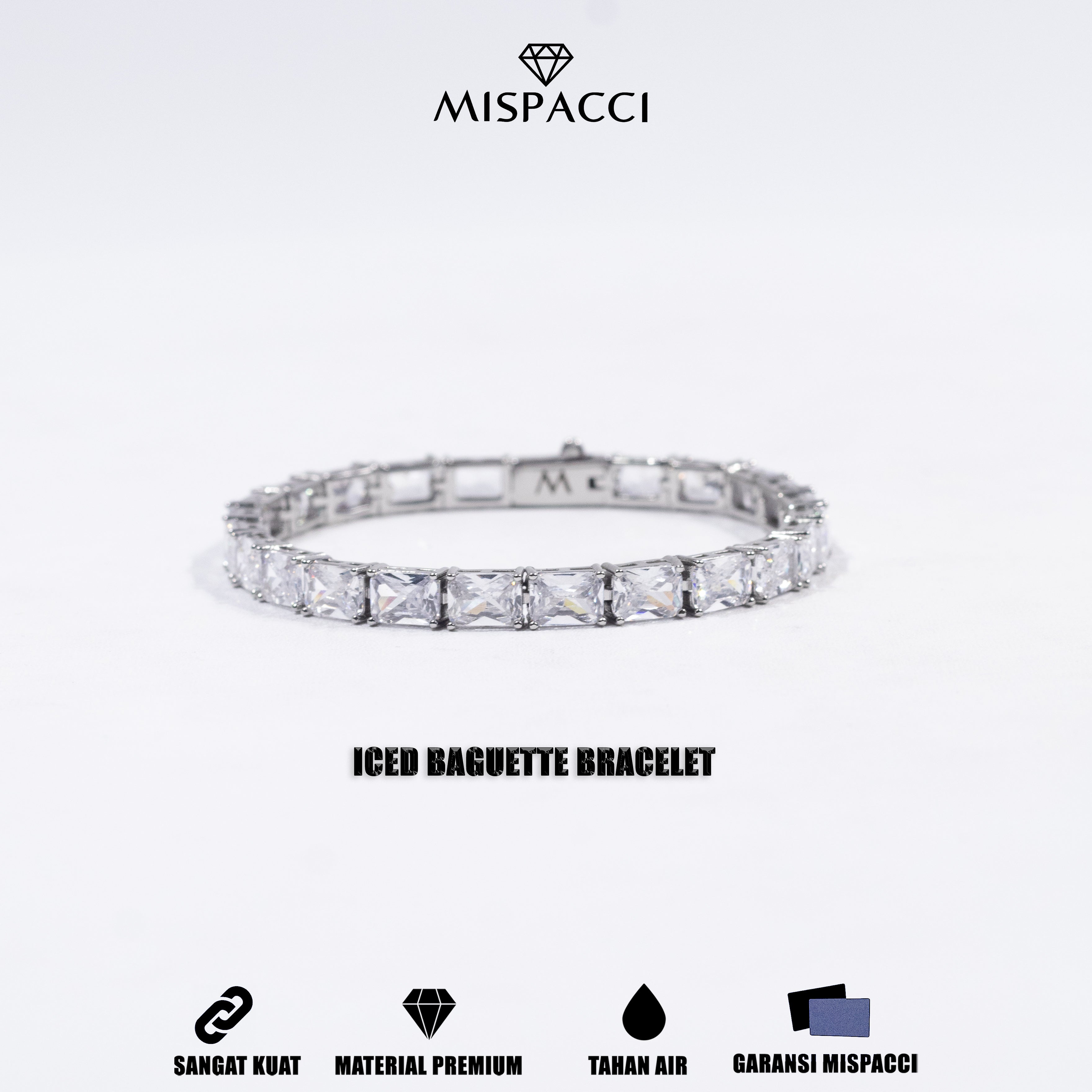 Iced Baguette Bracelet